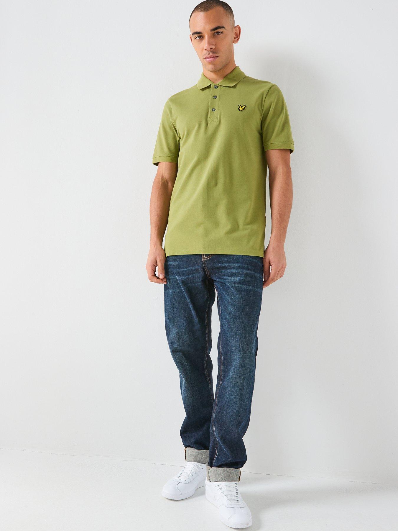 lyle-scott-lyle-amp-scott-essentials-plain-polo-shirt--greenback