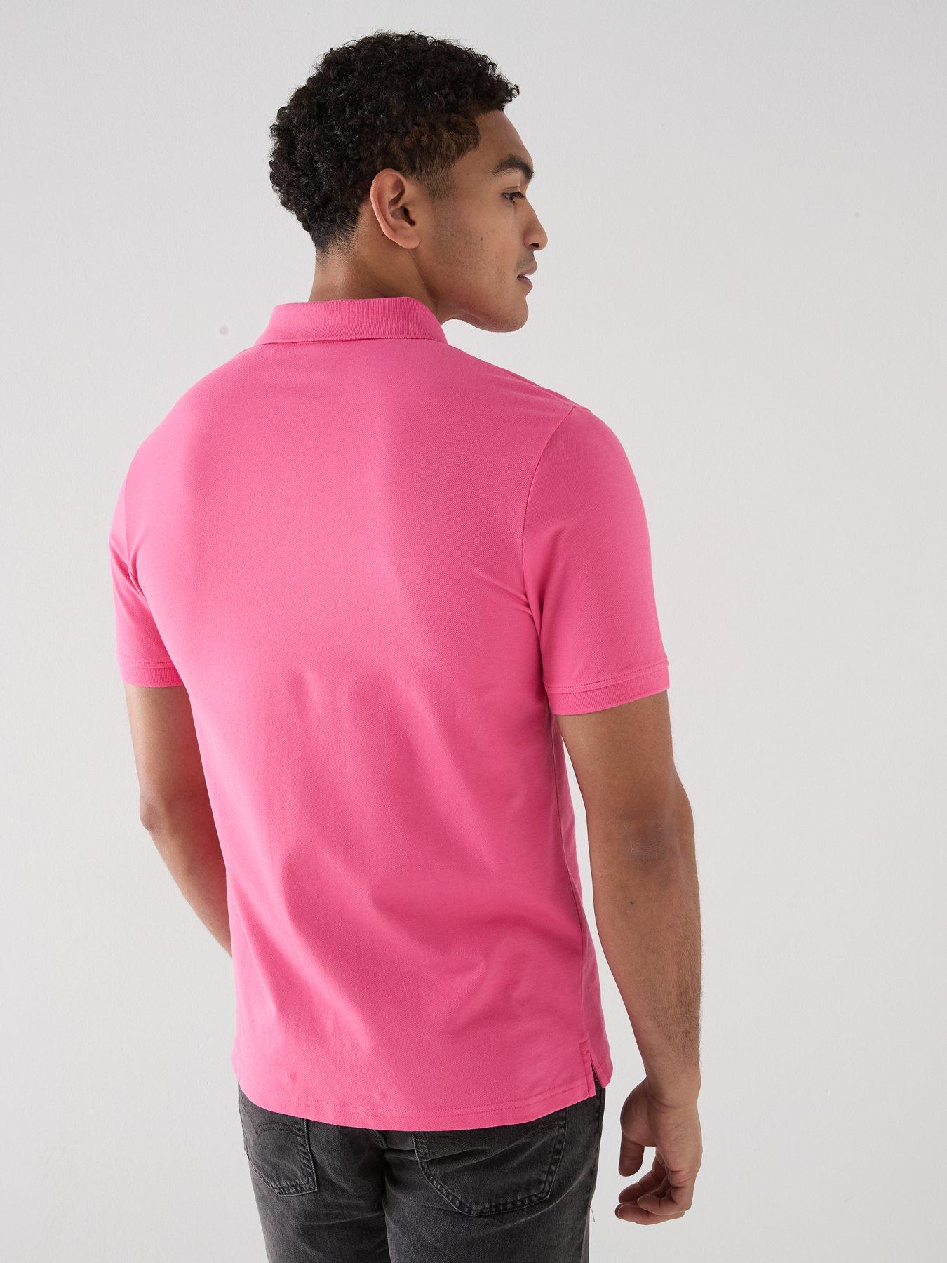 Image 2 of 4 of Lyle & Scott Essentials Plain Polo Shirt - Pink