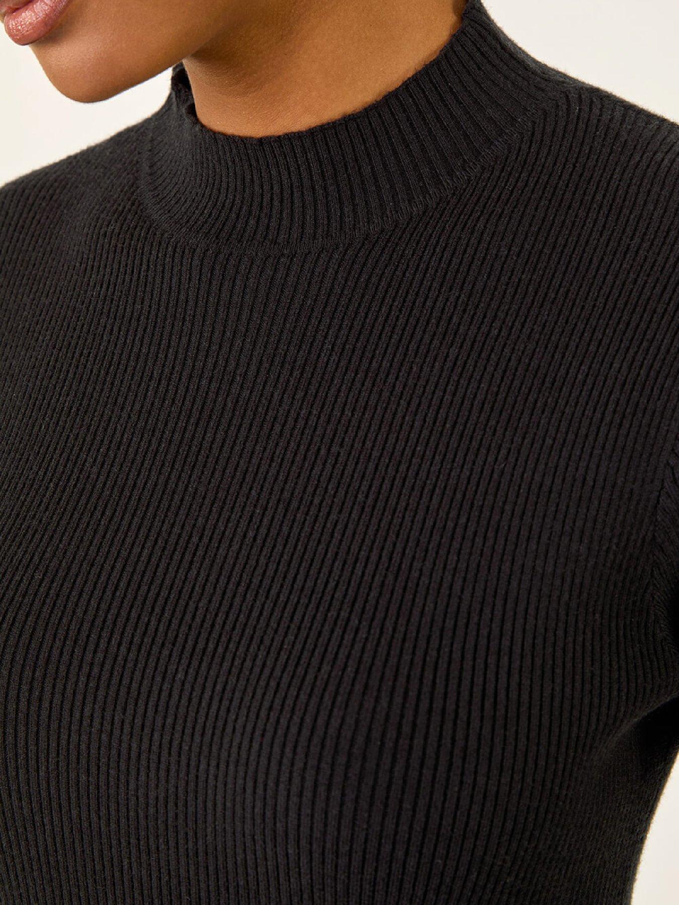 roman-ribbed-knit-high-neck-midi-dress-blackoutfit