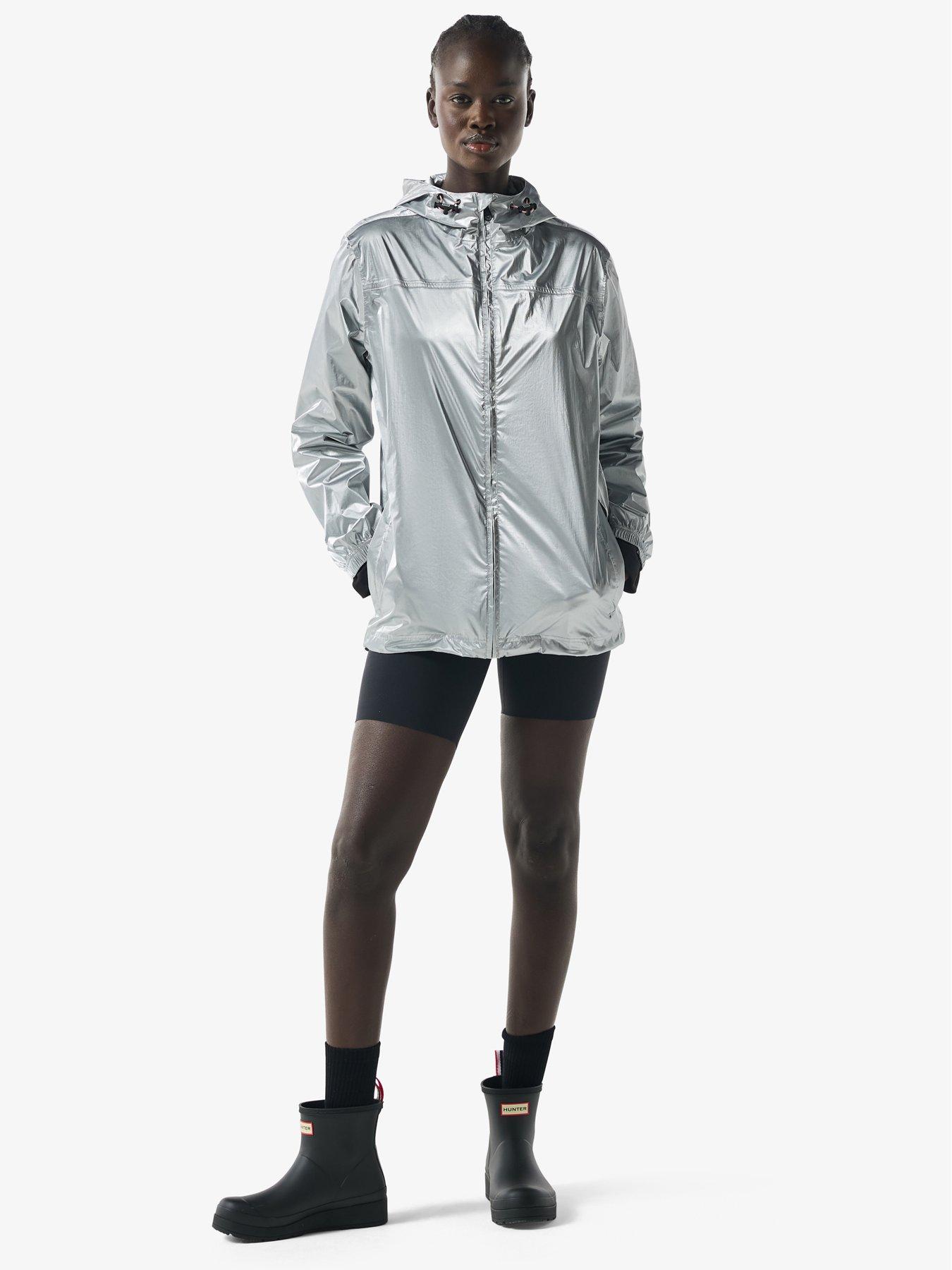 Image 3 of 4 of Hunter Metallic Packable Jacket - Silver