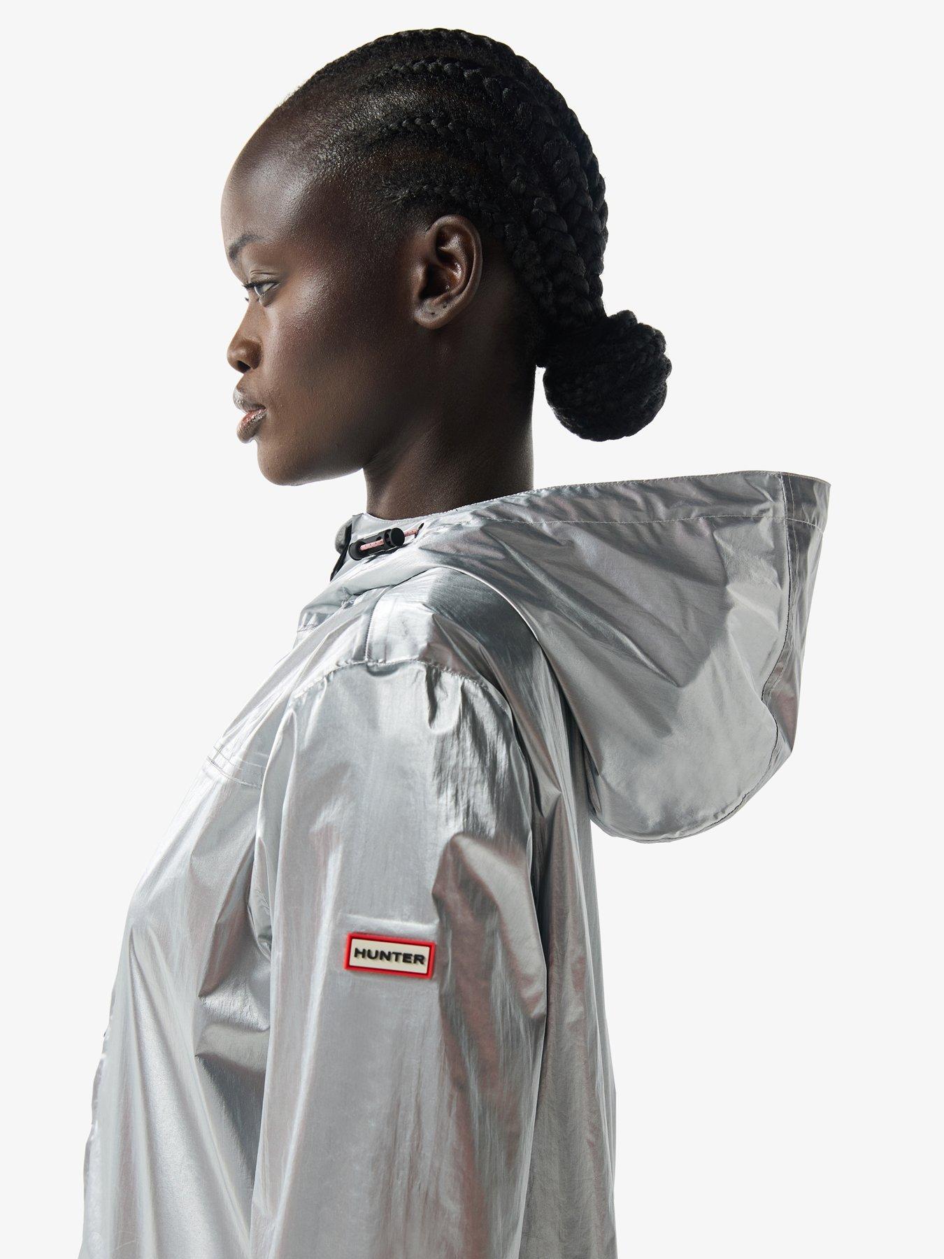 Image 4 of 4 of Hunter Metallic Packable Jacket - Silver