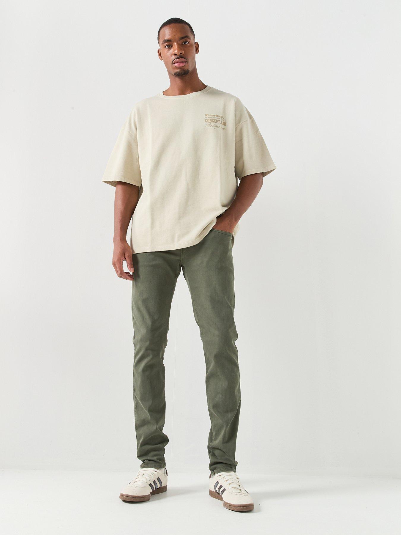 Image 3 of 6 of Replay Anbass Slim Hyperflex Jeans - Khaki