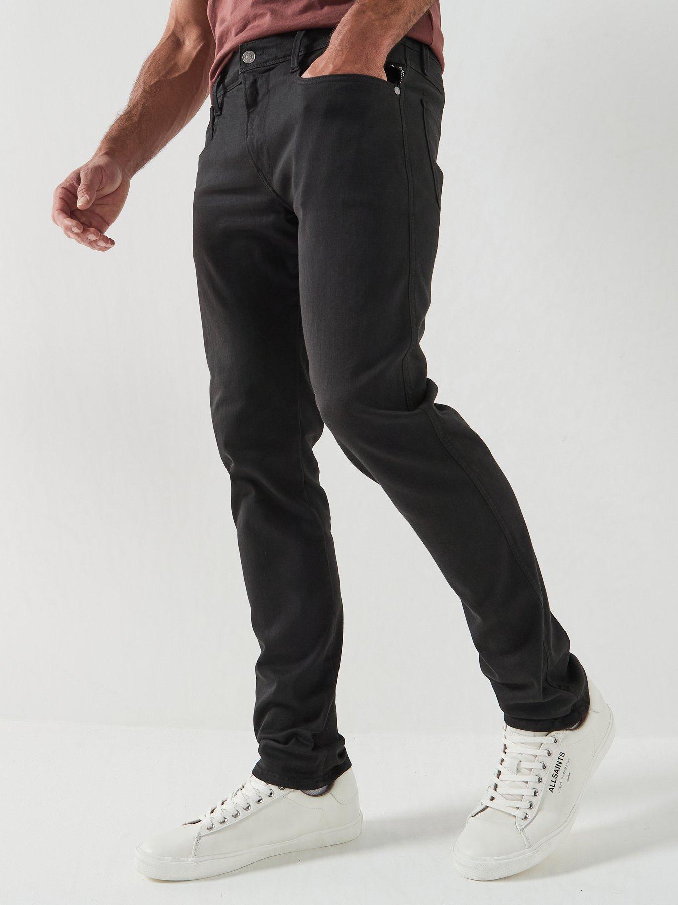 Replay Anbass Slim Hyperflex Jeans - Black
