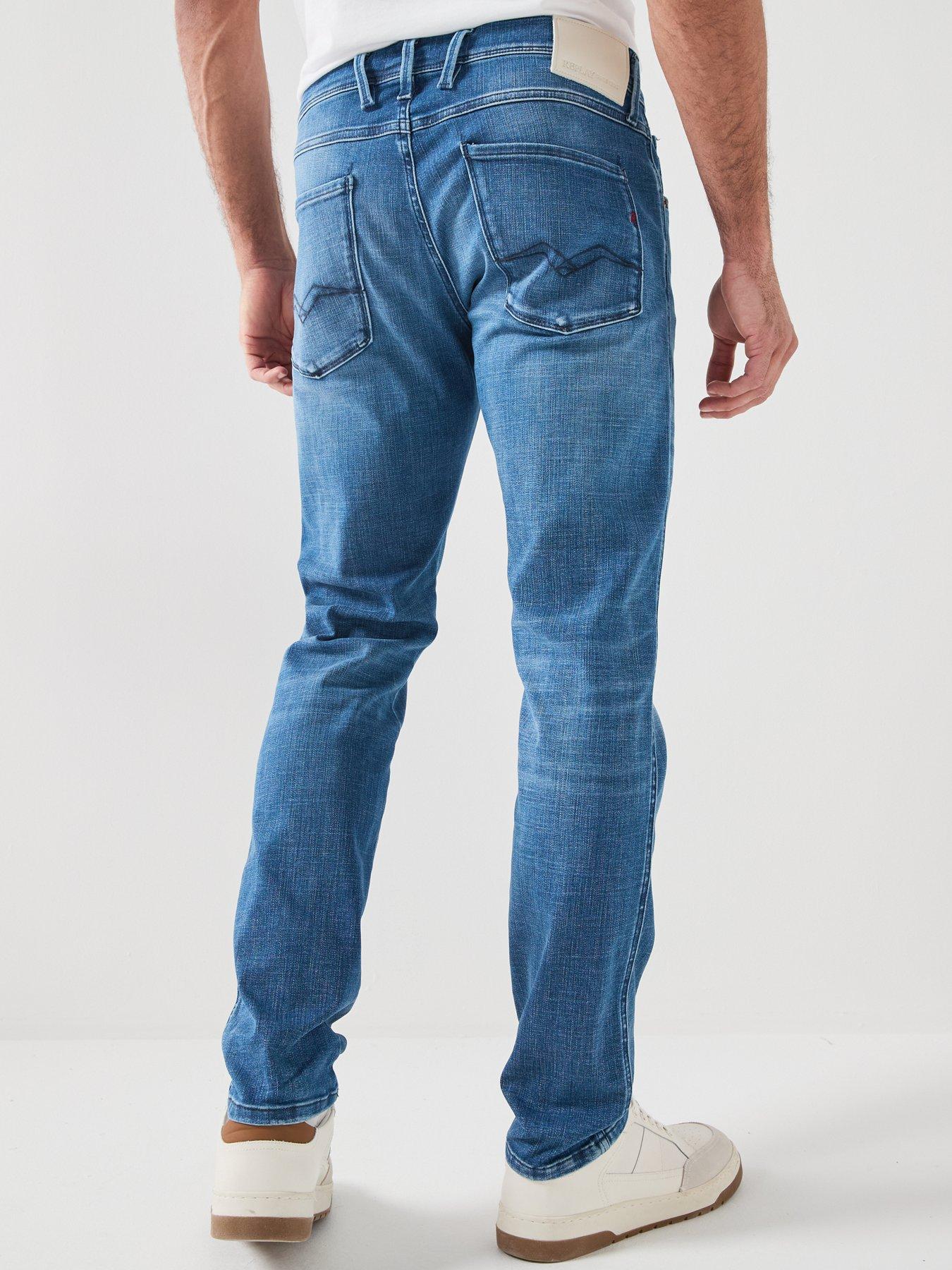 Image 2 of 6 of Replay Anbass Slim Hyperflex Jeans - Blue