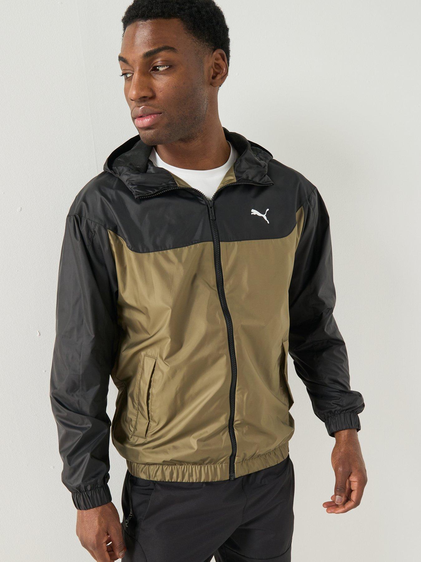 Image 5 of 5 of Puma Mens Relaxed Windbreaker - Khaki Green