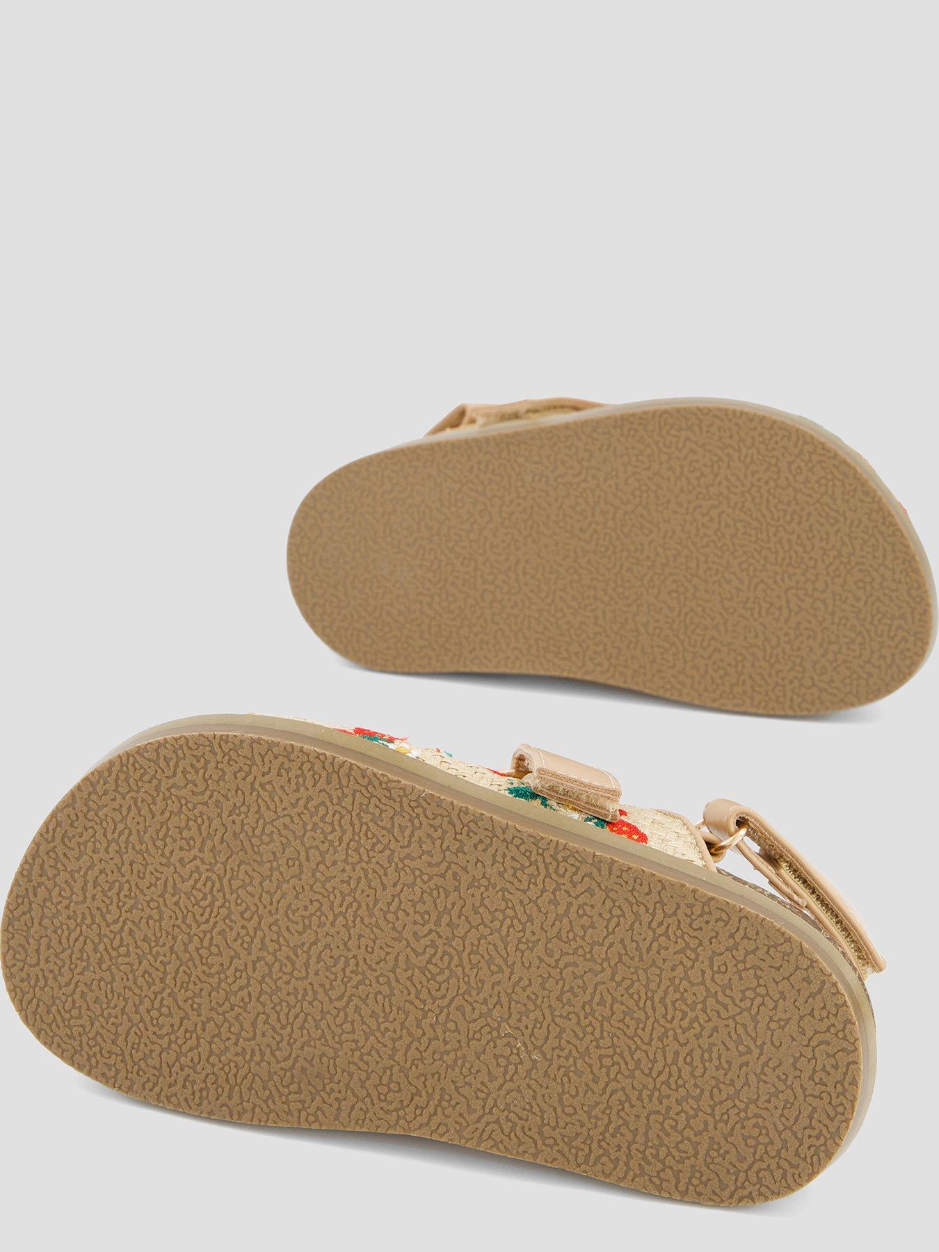Image 4 of 7 of The Very Collection Strawberry Embroidered Raffia Mule