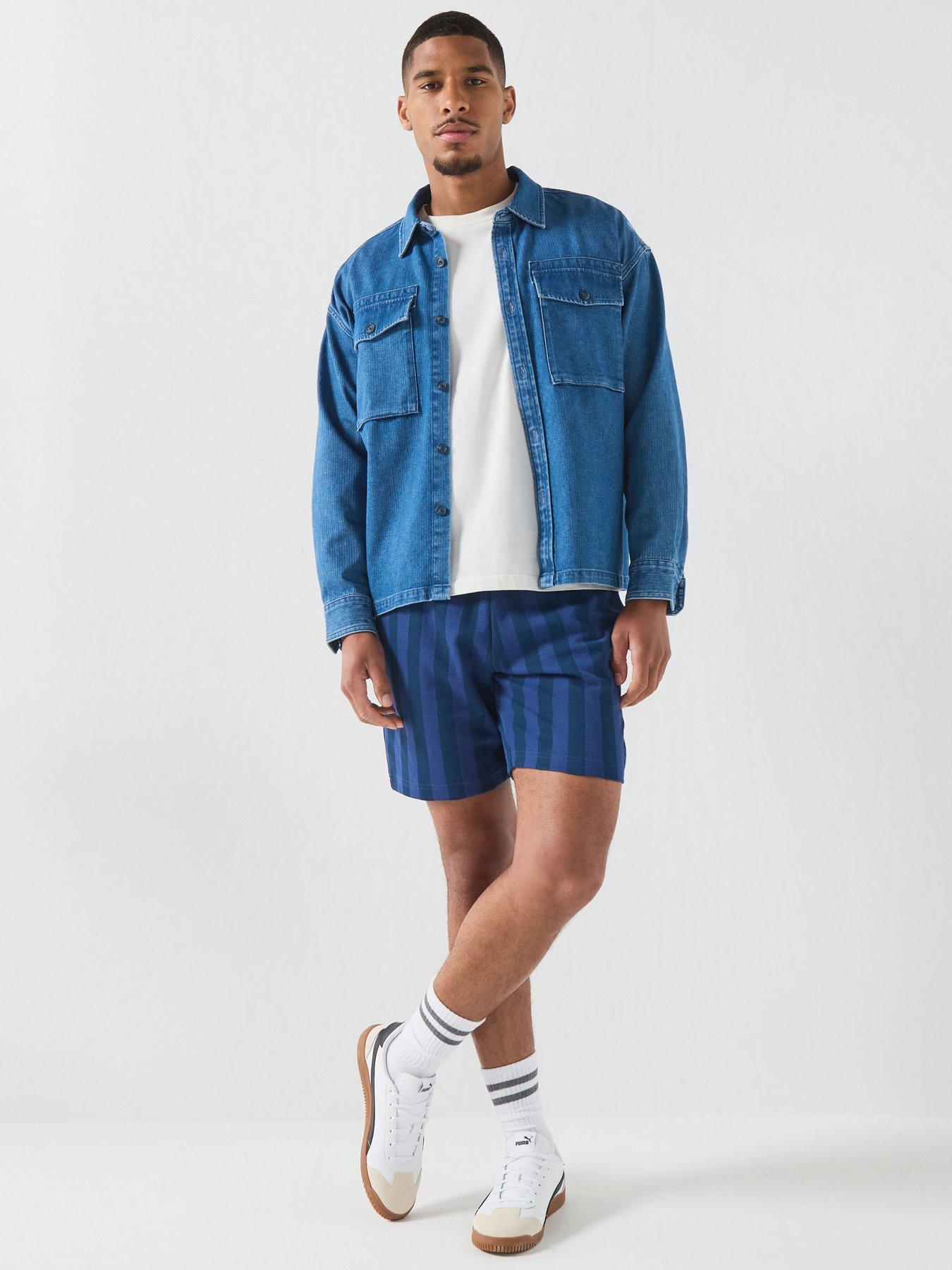Image 3 of 7 of Puma Mens Class 8 Shorts - Blue