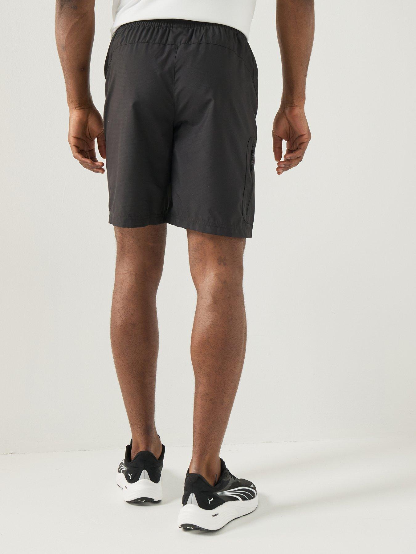 Image 2 of 5 of Puma Mens Tech Woven Cargo Shorts - Black