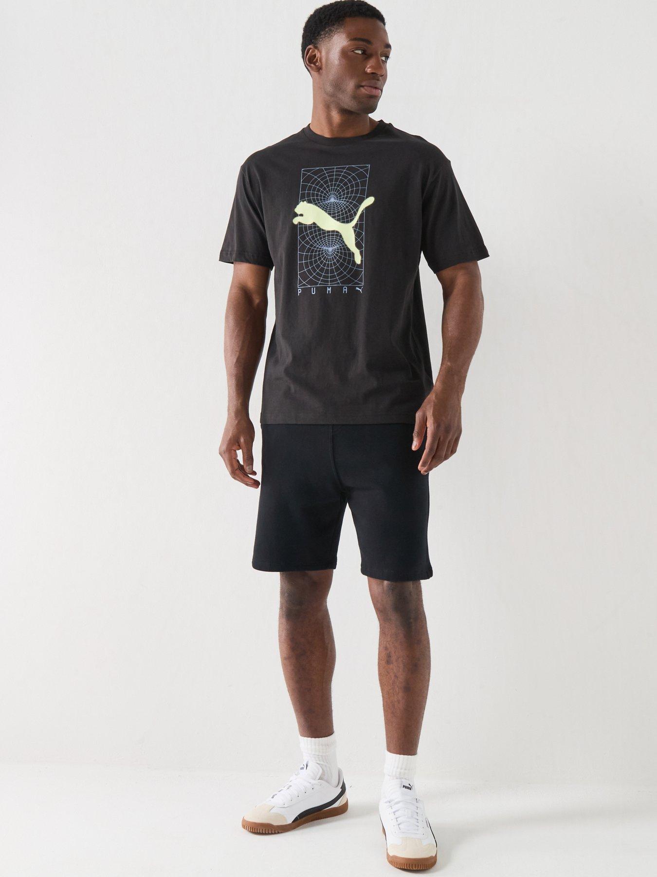 Image 3 of 4 of Puma Mens Tech Relaxed Graphic Tee - Black