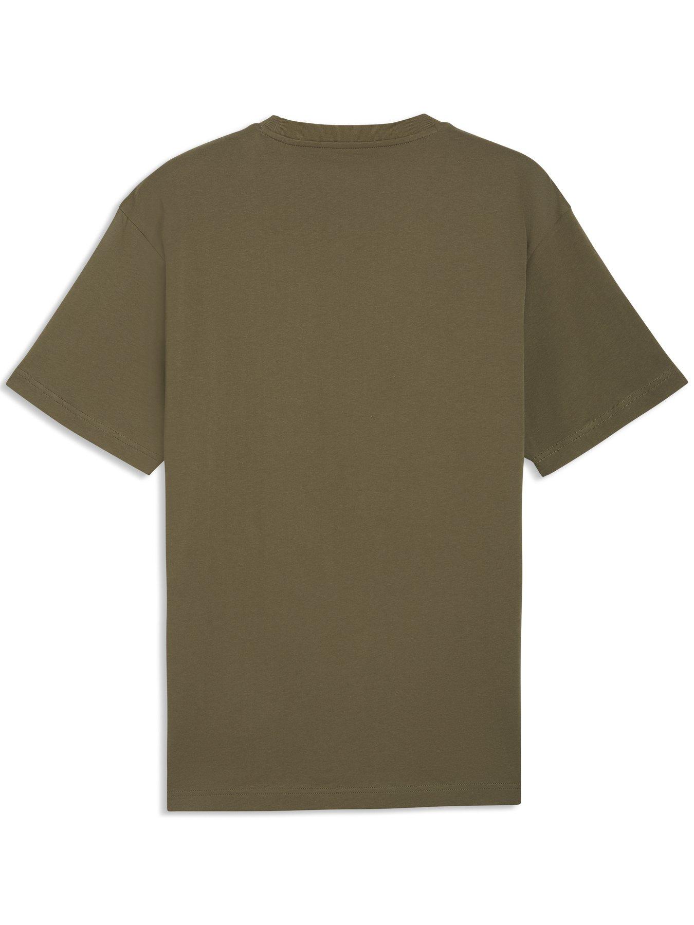 Image 5 of 5 of Puma Mens Tech Relaxed Graphic Tee - Green