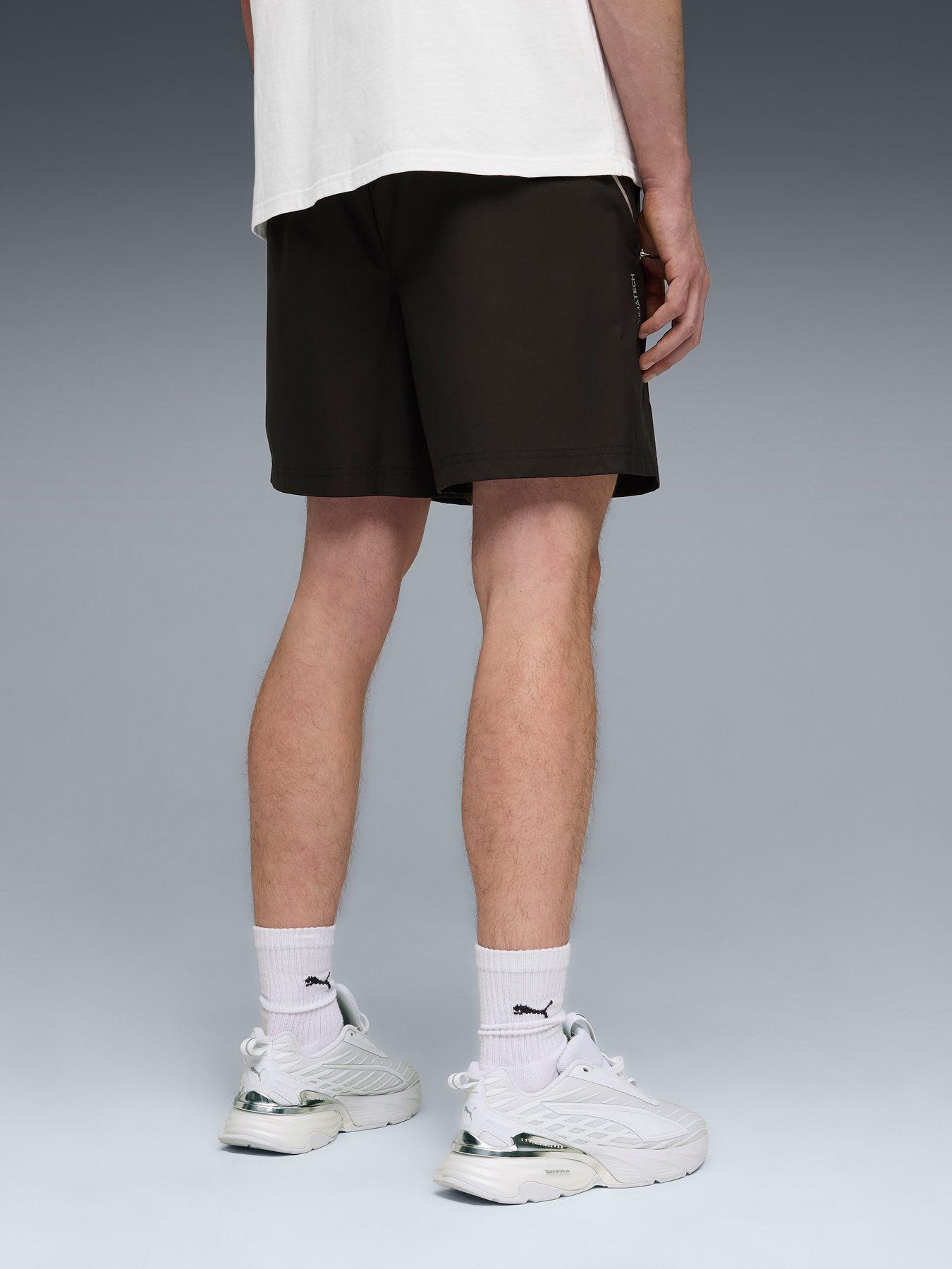 Image 2 of 5 of Puma Mens Tech Relaxed Cargo Shorts - Black