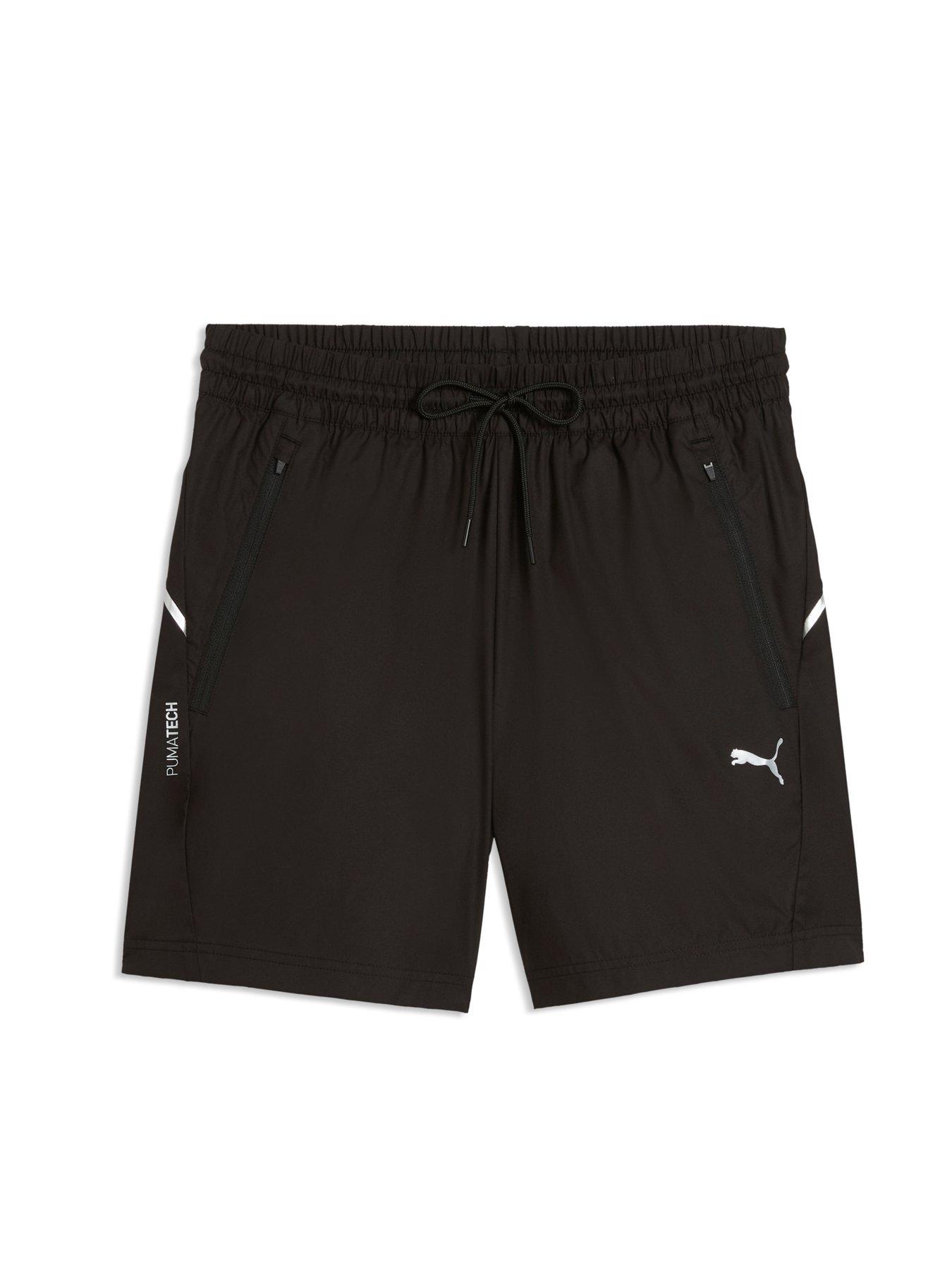 Image 4 of 5 of Puma Mens Tech Relaxed Cargo Shorts - Black
