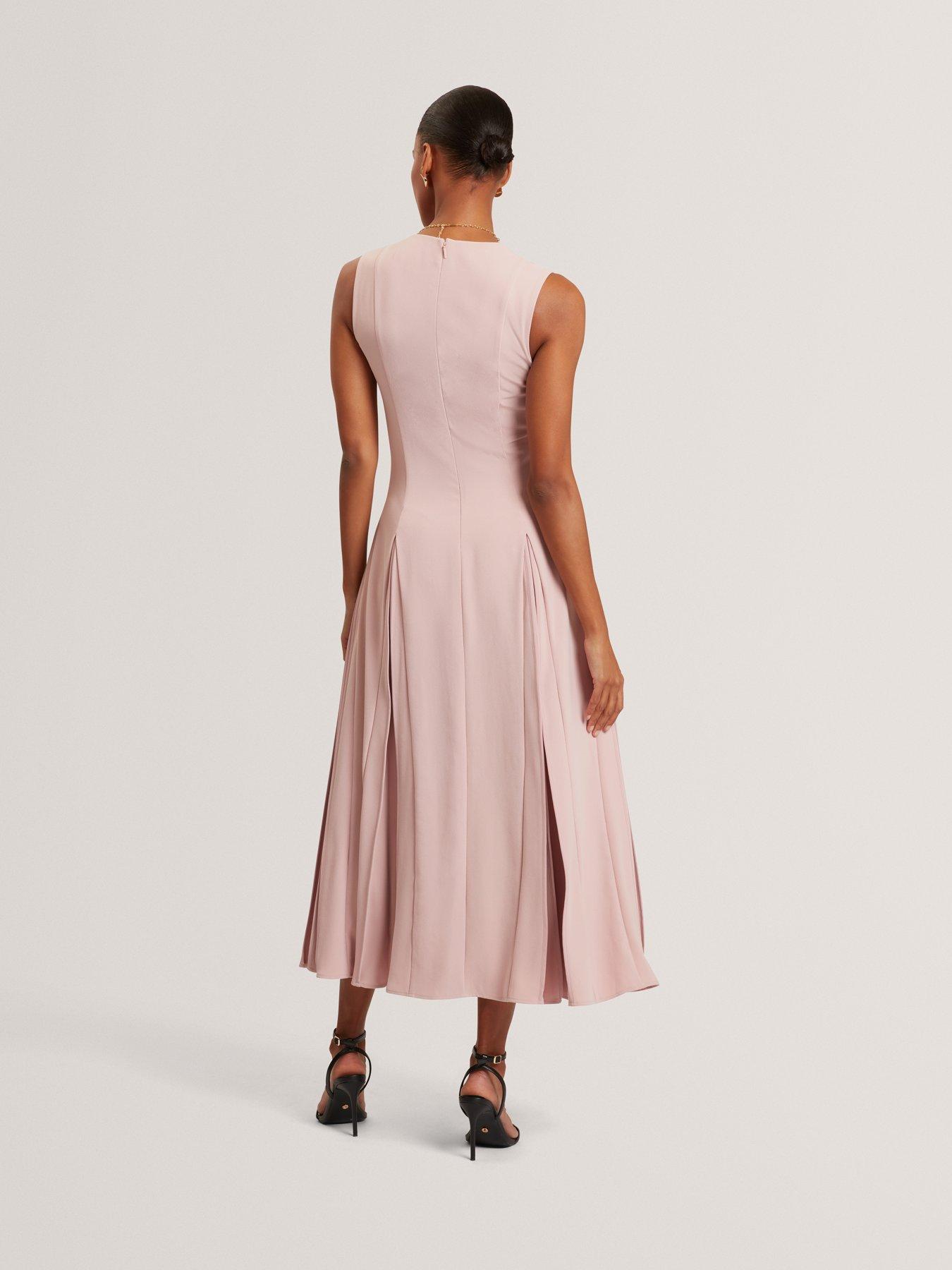 ted-baker-midi-dress-with-pleat-detailstillFront
