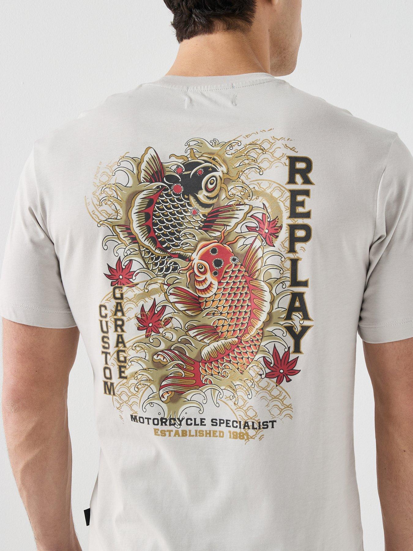 replay-custom-garage-carp-fish-back-graphic-t-shirt-greydetail