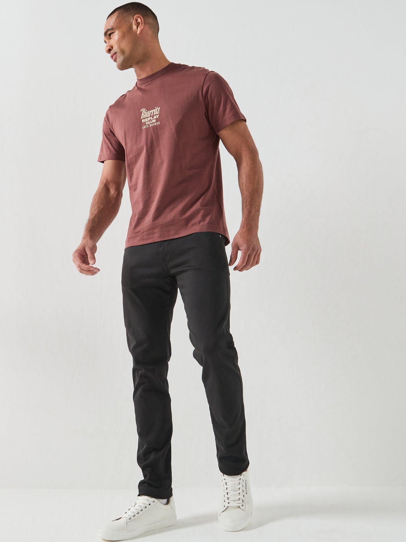Image 3 of 5 of Replay Biarritz Club Back Graphic T-Shirt - Brown