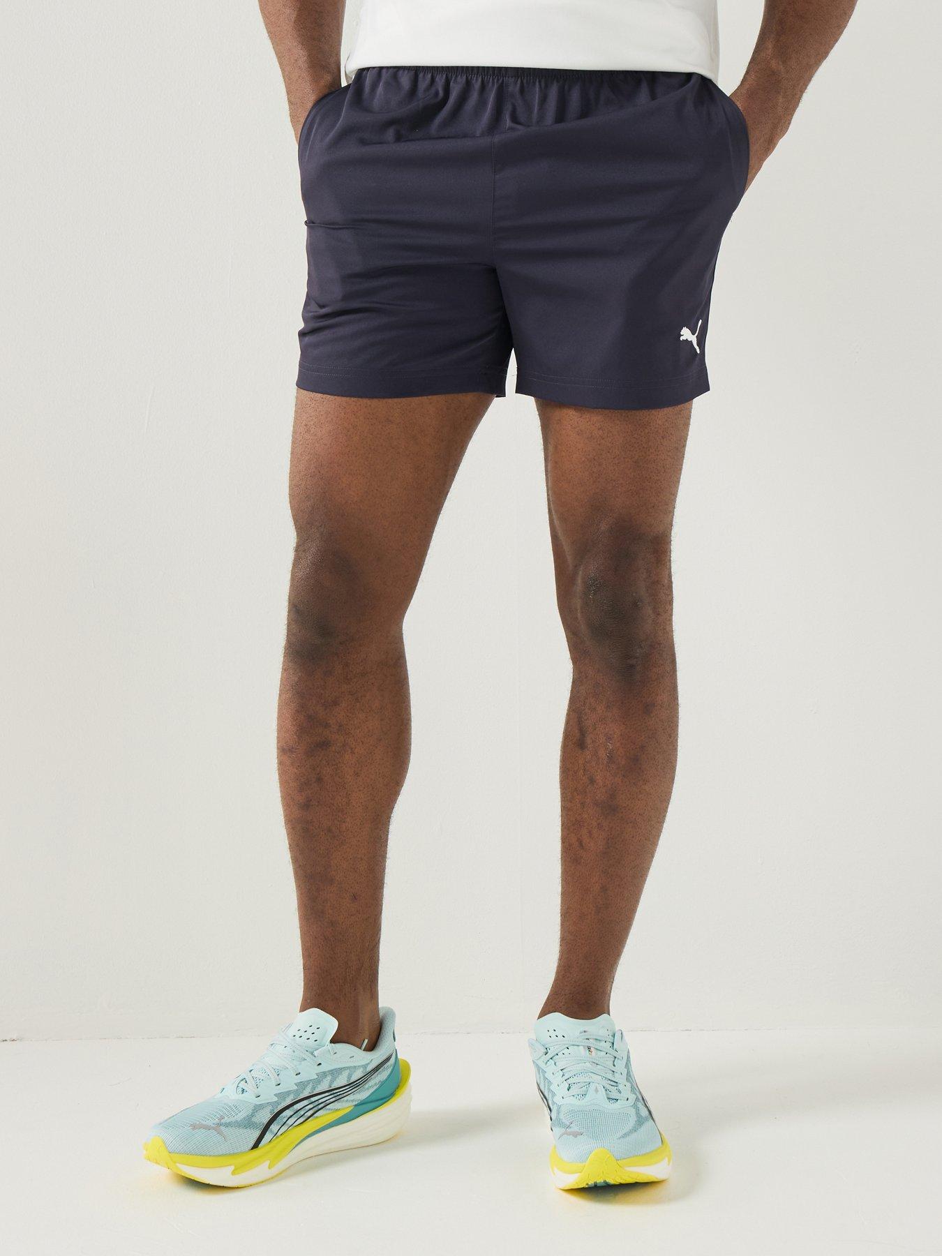 Image 1 of 5 of Puma Mens Essemtial Woven Shorts 5 - Navy
