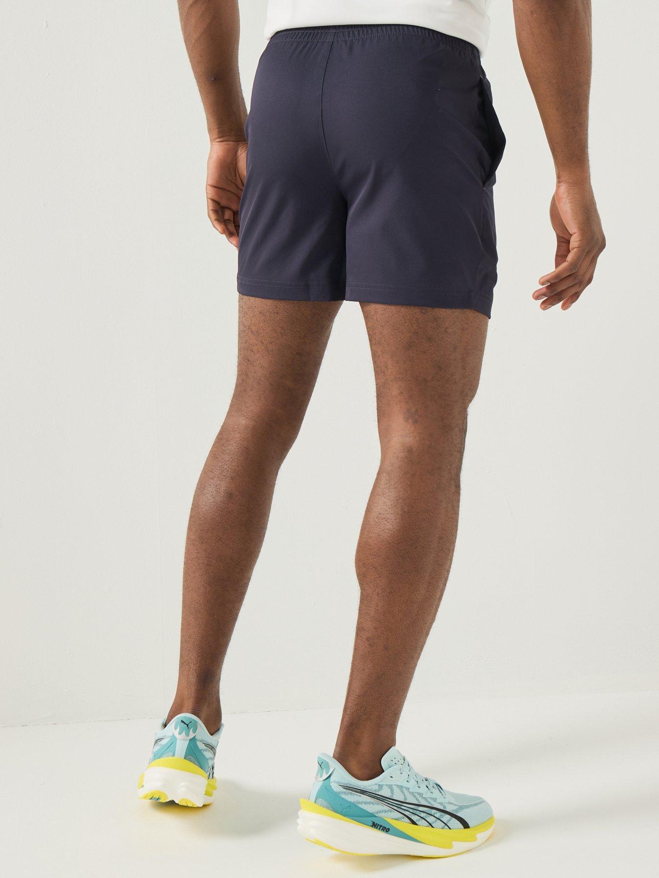 Image 2 of 5 of Puma Mens Essemtial Woven Shorts 5 - Navy