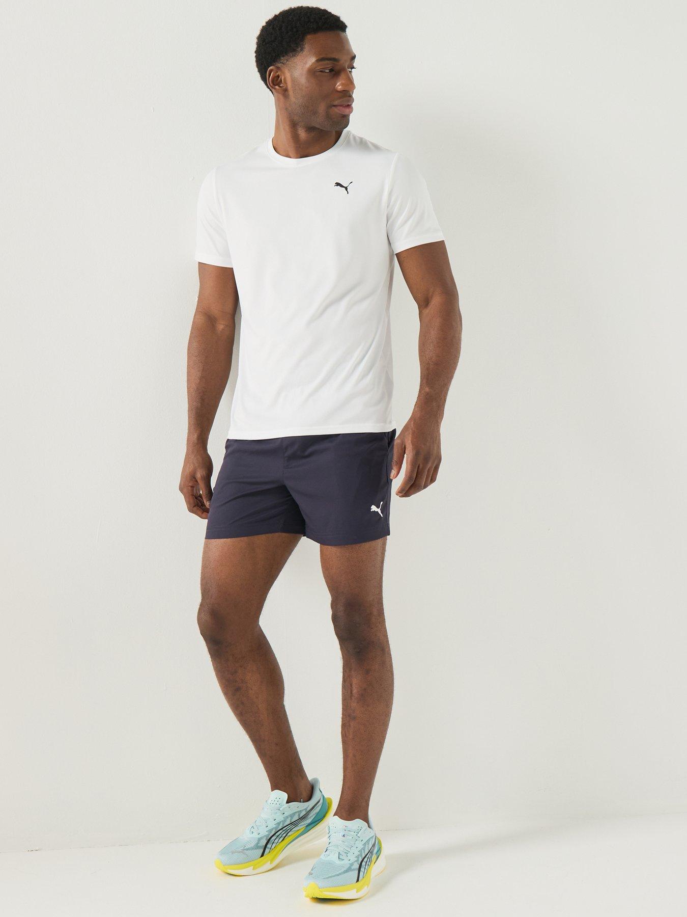 Image 3 of 5 of Puma Mens Essemtial Woven Shorts 5 - Navy