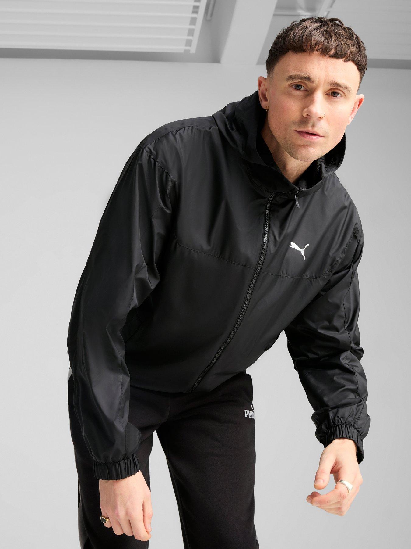 Image 1 of 6 of Puma Mens Essential Relaxed Windbreaker - Black