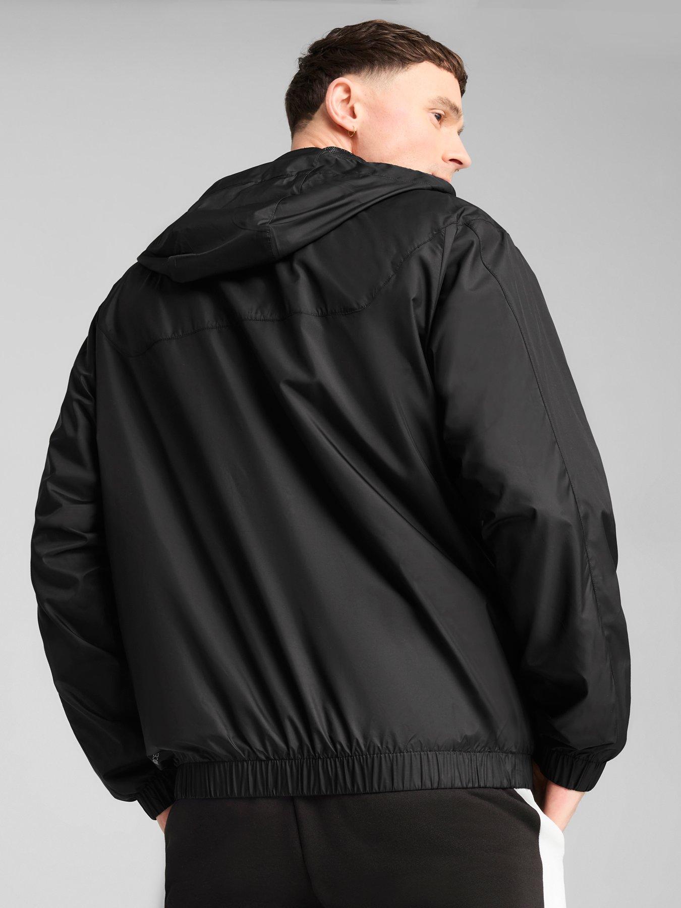 Image 4 of 6 of Puma Mens Essential Relaxed Windbreaker - Black