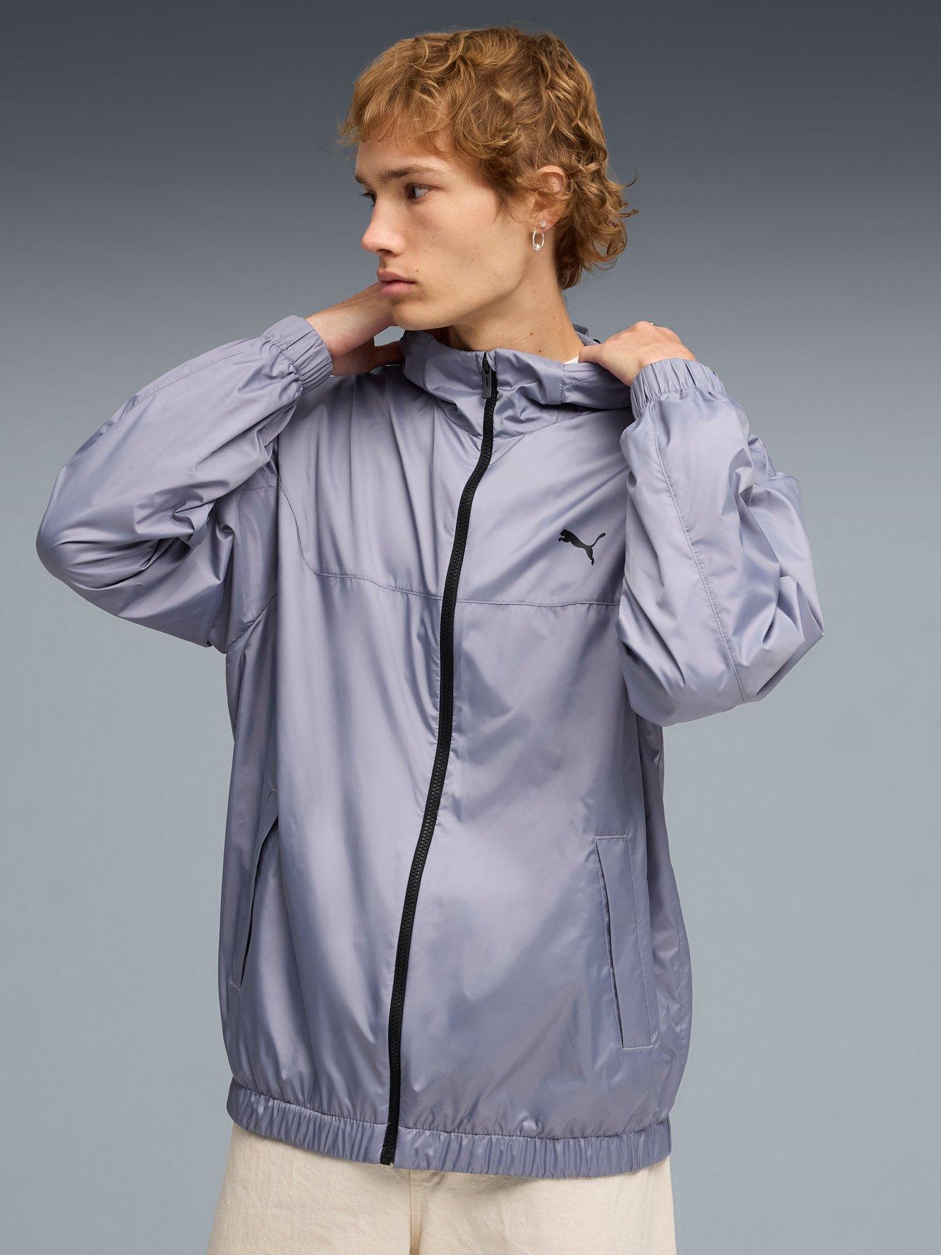 Image 1 of 5 of Puma Mens Ess Relaxed Windbreaker - Grey