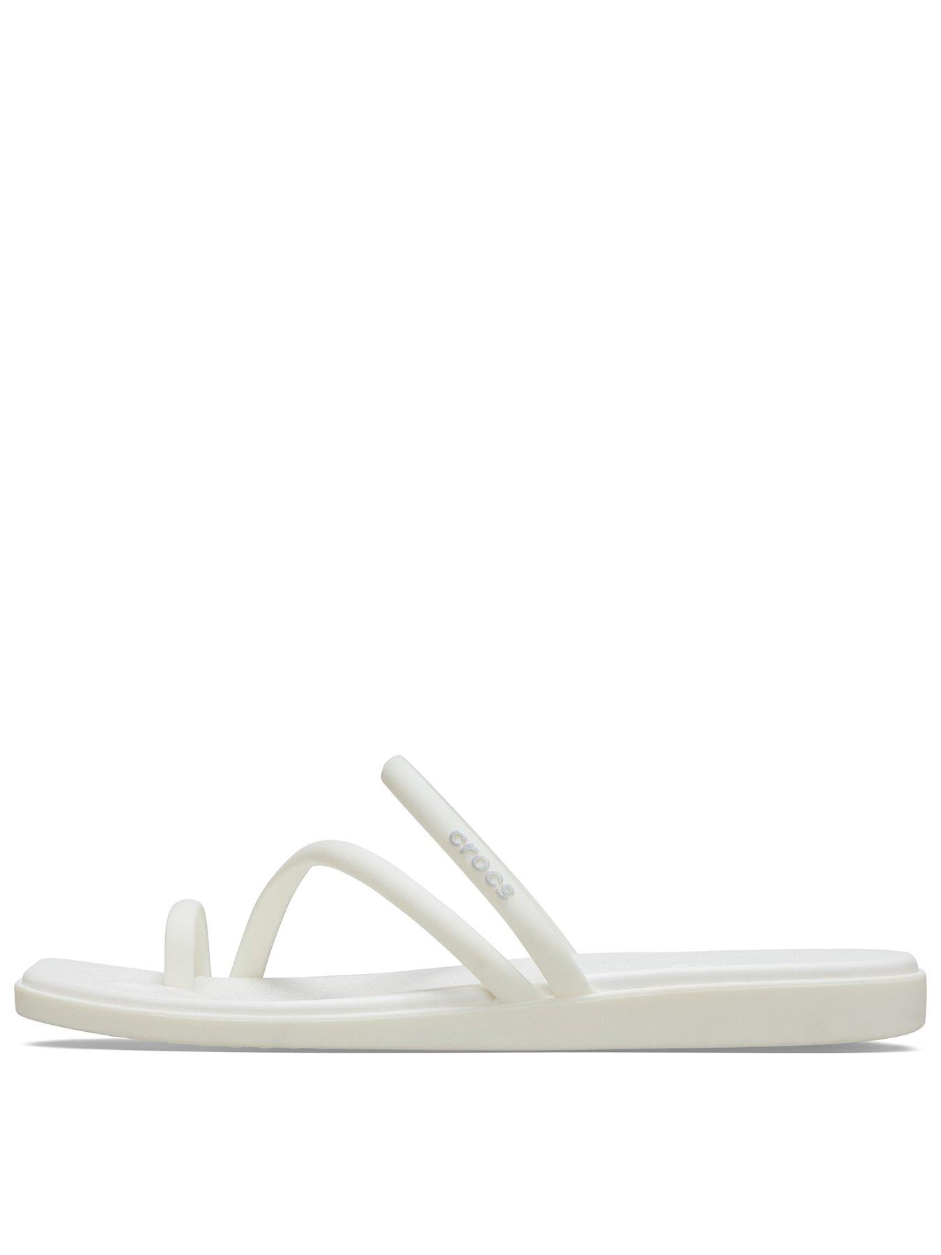 Image 1 of 5 of Crocs Miami Toe Loop Sandal-Chalk