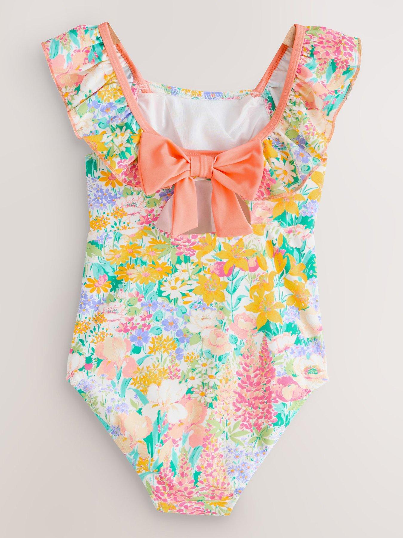 Image 2 of 4 of Laura Ashley Older Girls Floral Frill Swimsuit - Multi