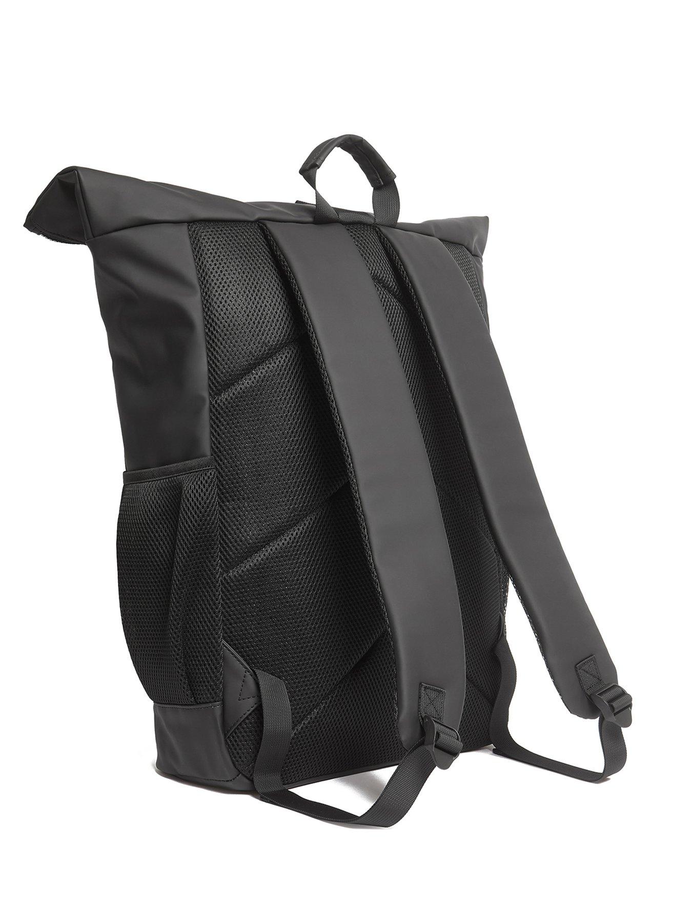 Image 2 of 3 of Lyle & Scott Lyle &amp; Scott Weather Resistant Roll Top Backpack -Black