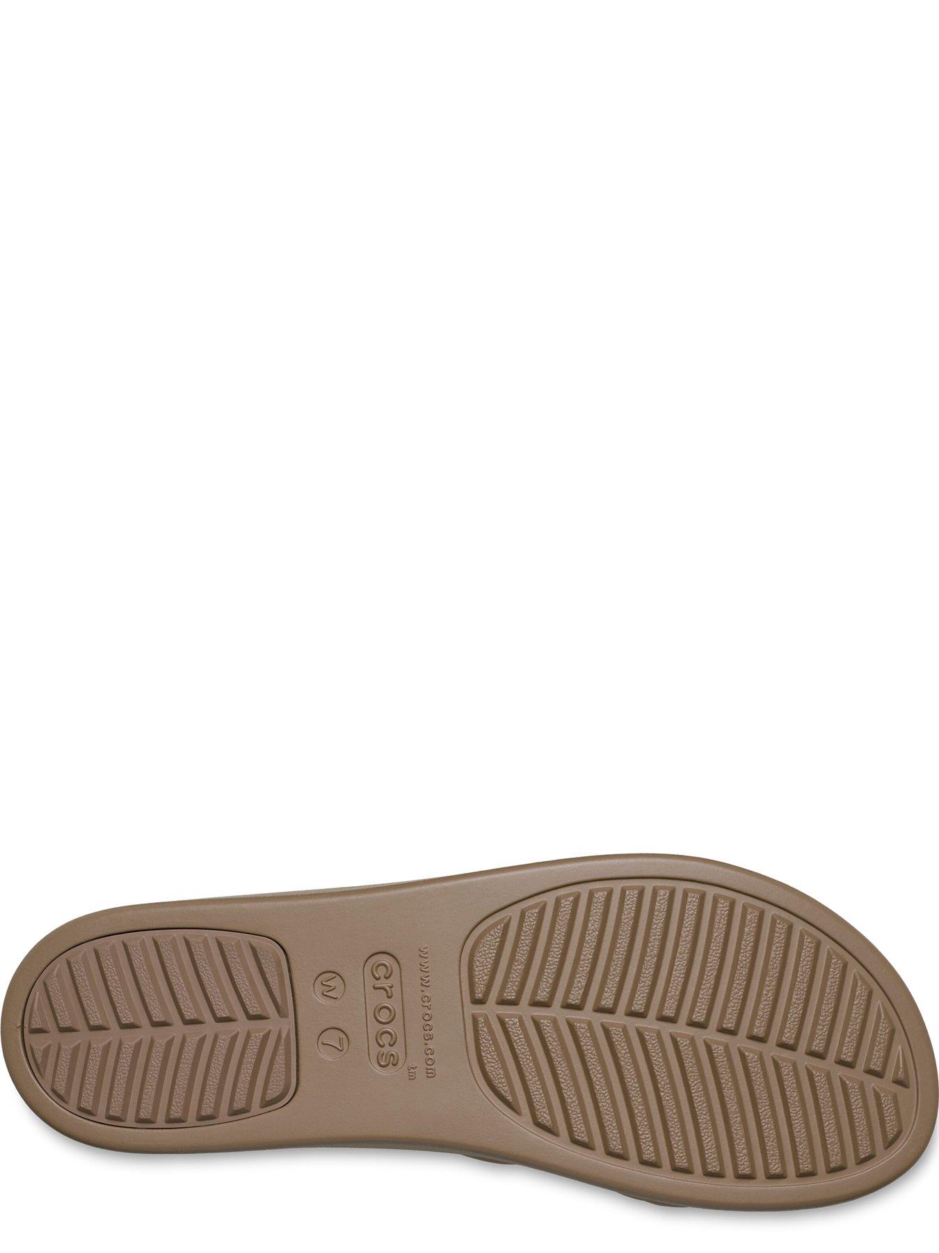 Image 5 of 6 of Crocs Brooklyn Knot Low Wedge Sandal - Latte