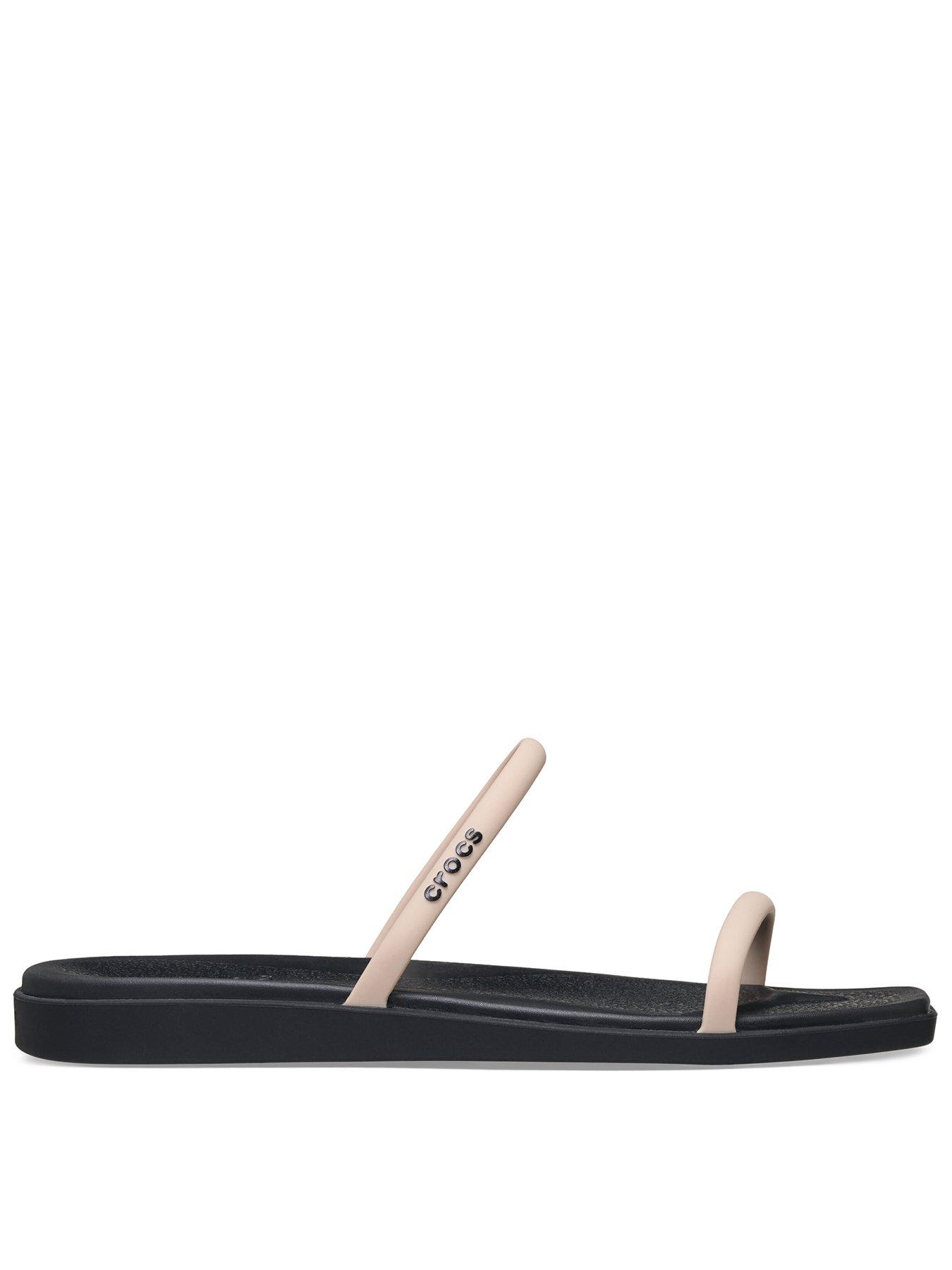 crocs-miami-two-tone-two-strap-sandal--dulceblackfront