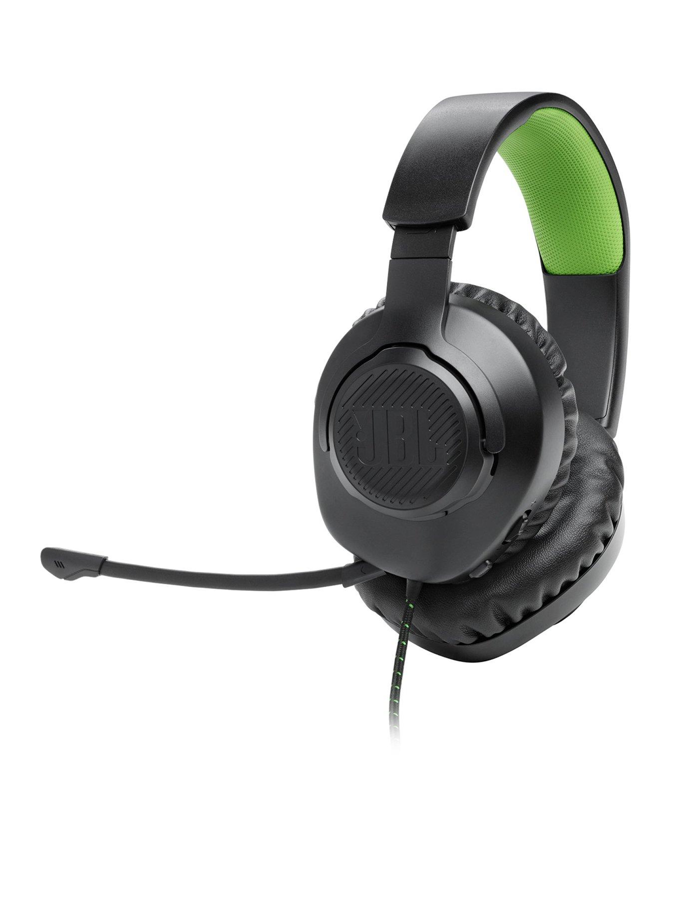 JBL Quantum 100X Gaming Headset - Black/Green