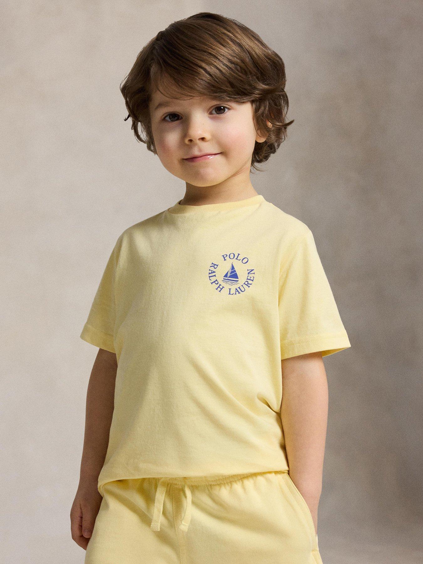 Polo Ralph Lauren Boys Short Sleeve Chest Logo T-Shirt - Yellow
