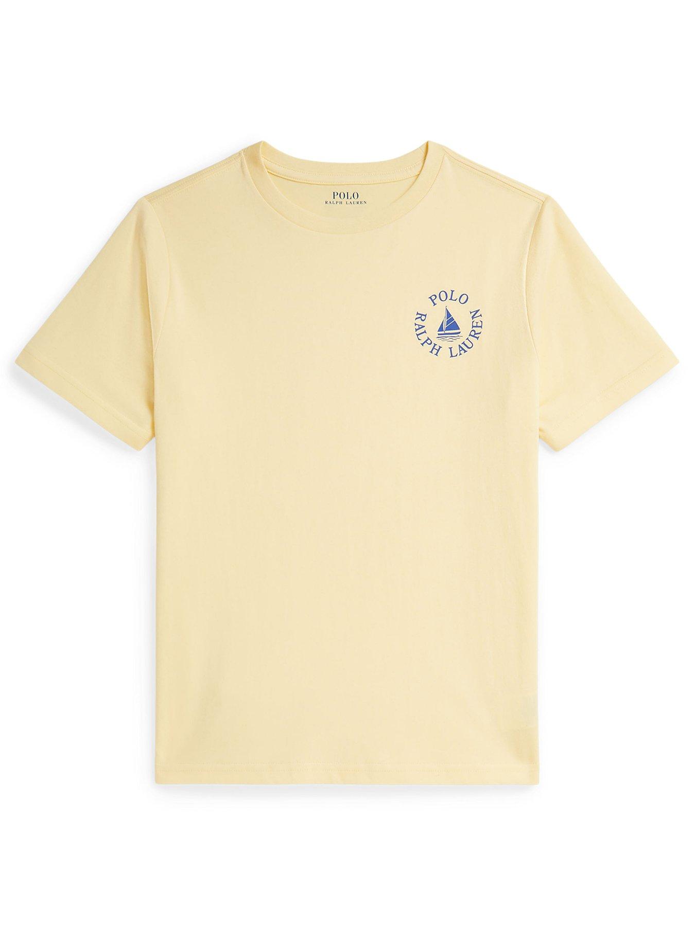Polo Ralph Lauren Boys Short Sleeve Chest Logo T-Shirt - Yellow