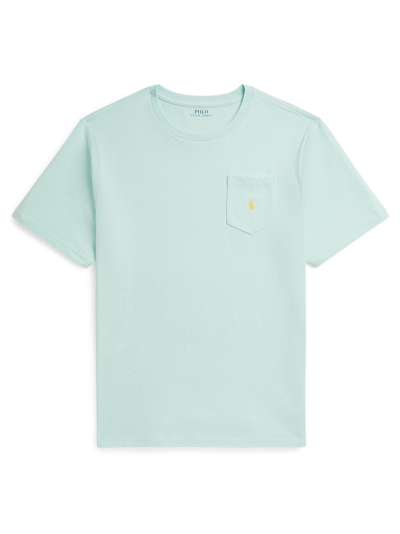 Polo Ralph Lauren Boys Short Sleeve Chest Pocket T-shirt - Light Blue