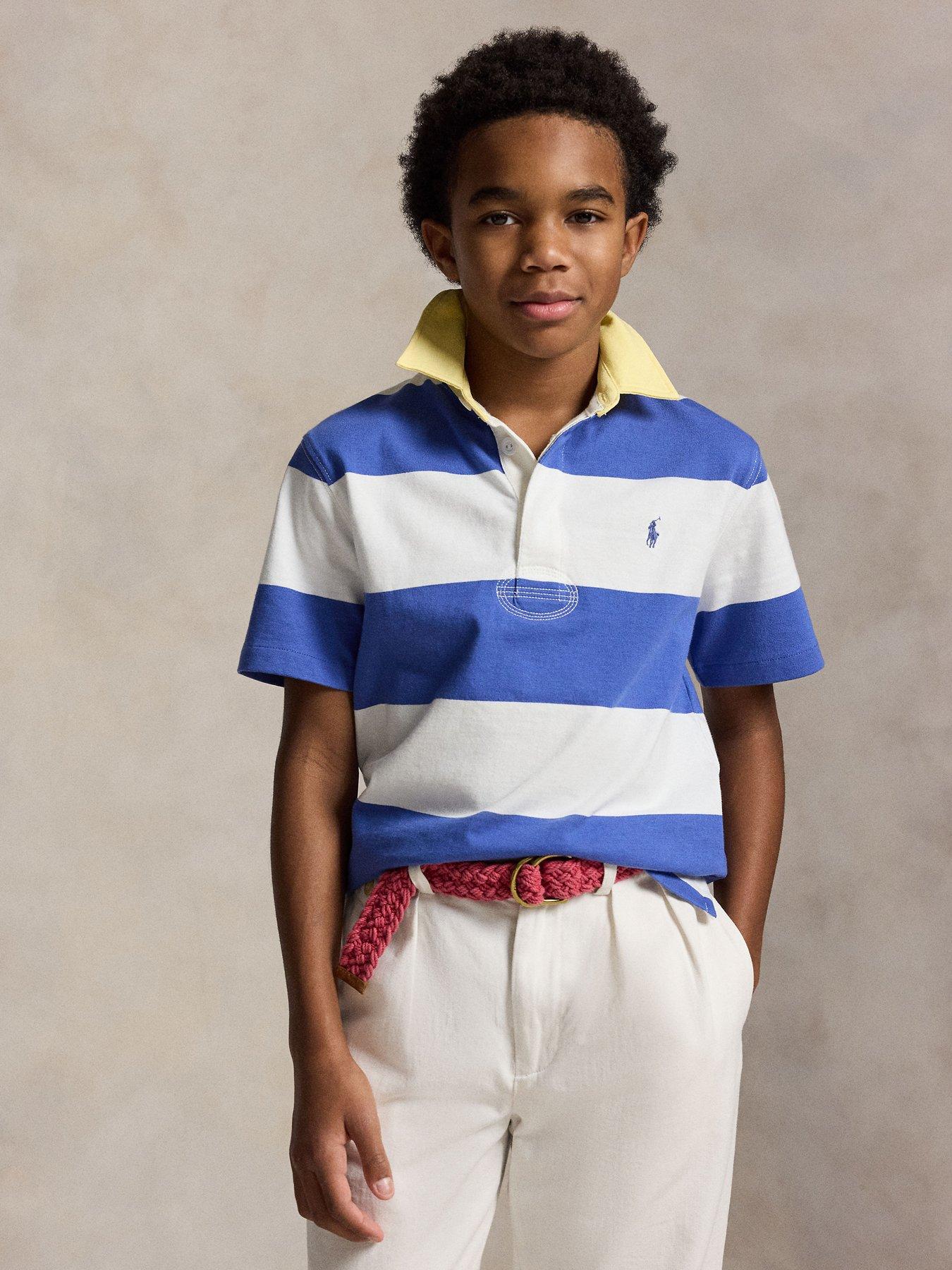 Polo Ralph Lauren Boys Stripe Short Sleeve Shirt - Multi