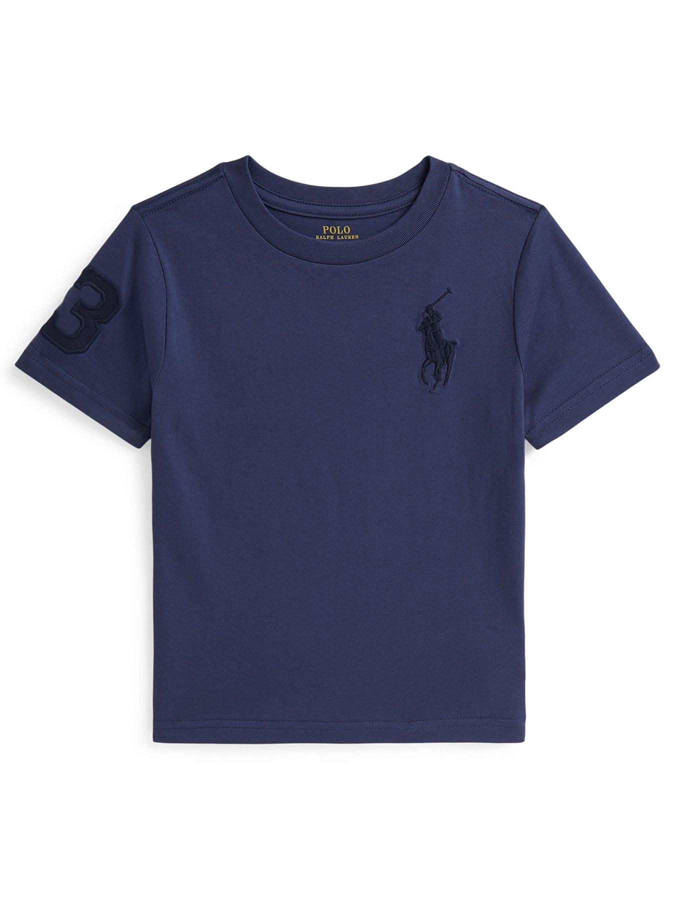 Polo Ralph Lauren Younger Boys No.3 Short Sleeve T-shirt - Navy