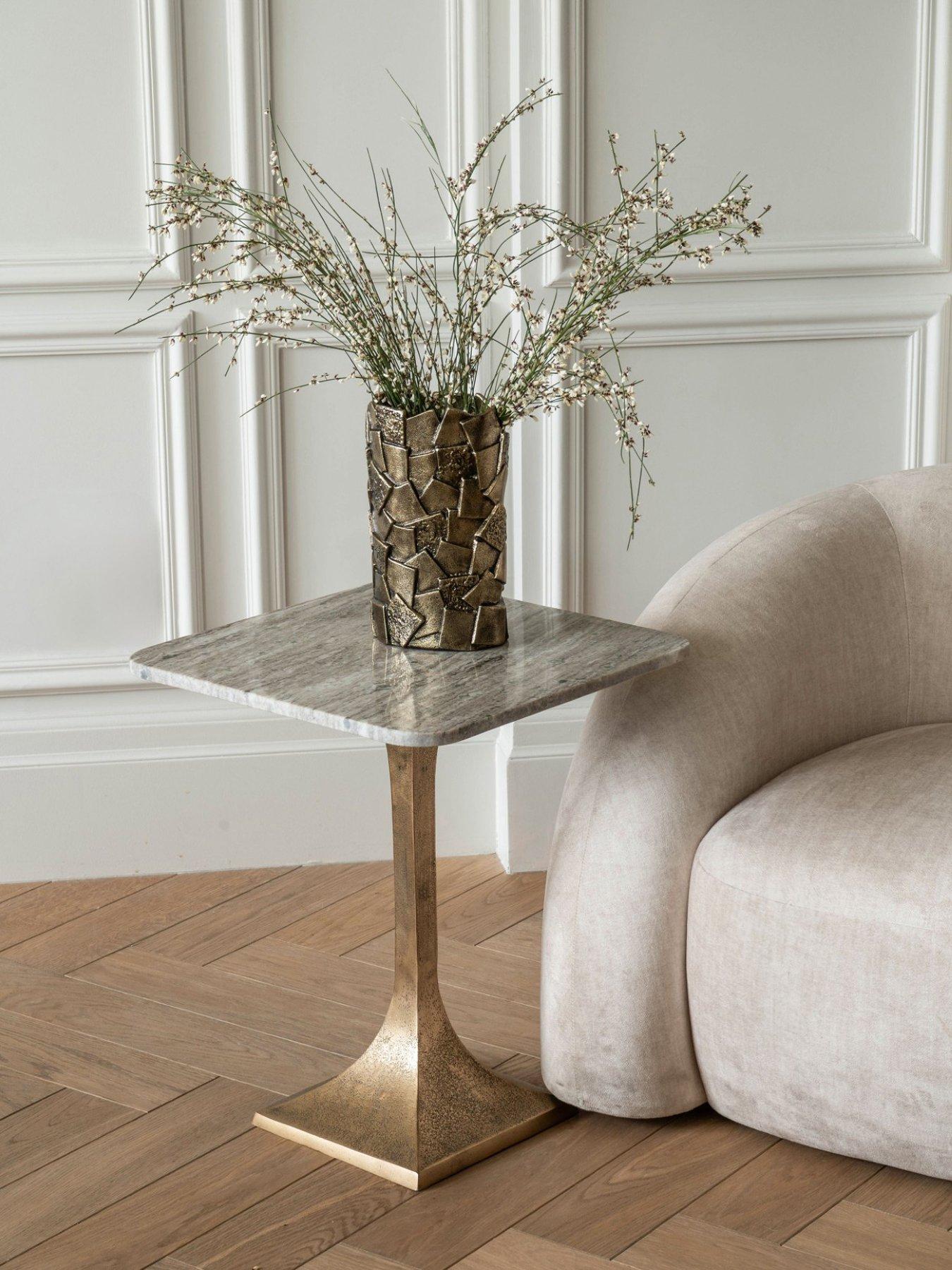 Libra Interiors Morchino Marble Side Table