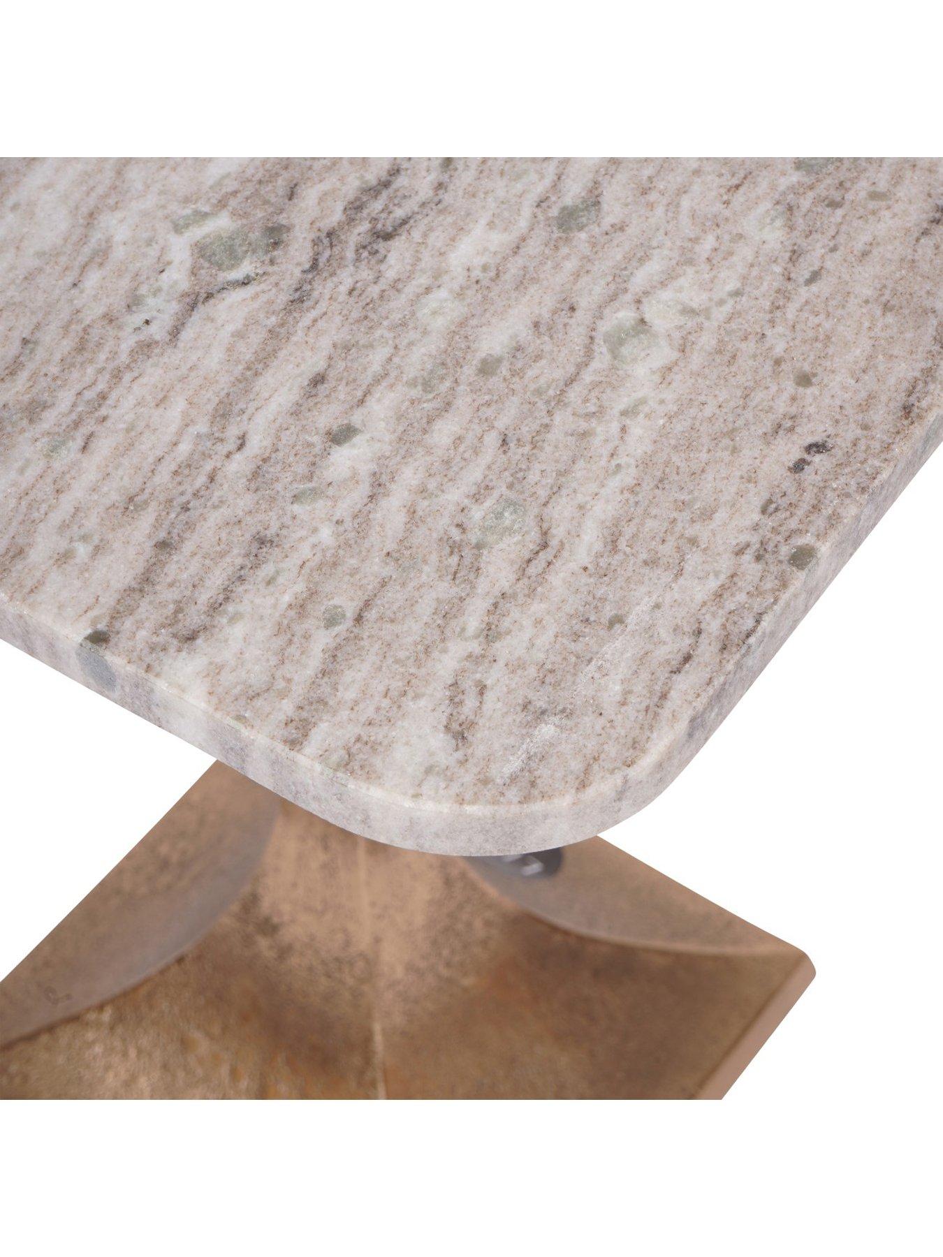 Image 5 of 5 of Libra Interiors Morchino Marble Side Table