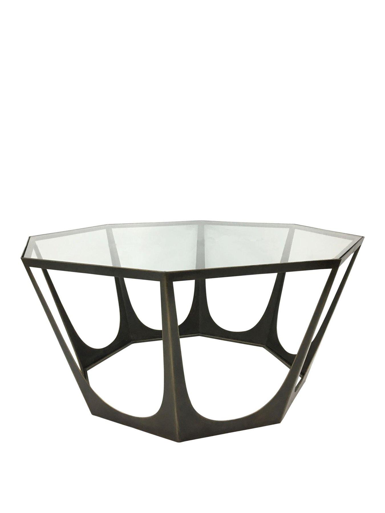 Image 2 of 5 of Libra Interiors Catalan Bronze Gilded Coffee Table