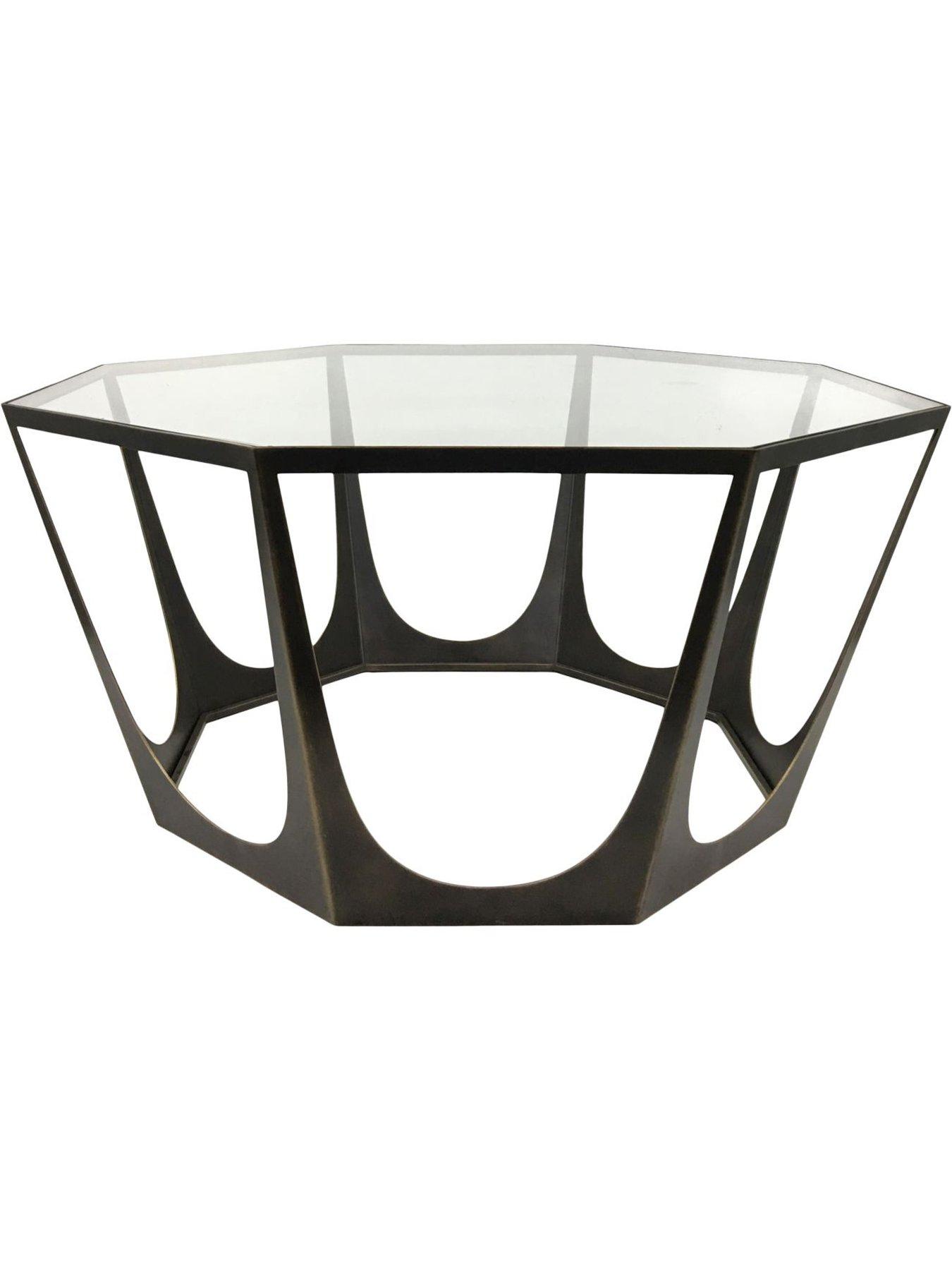Image 3 of 5 of Libra Interiors Catalan Bronze Gilded Coffee Table