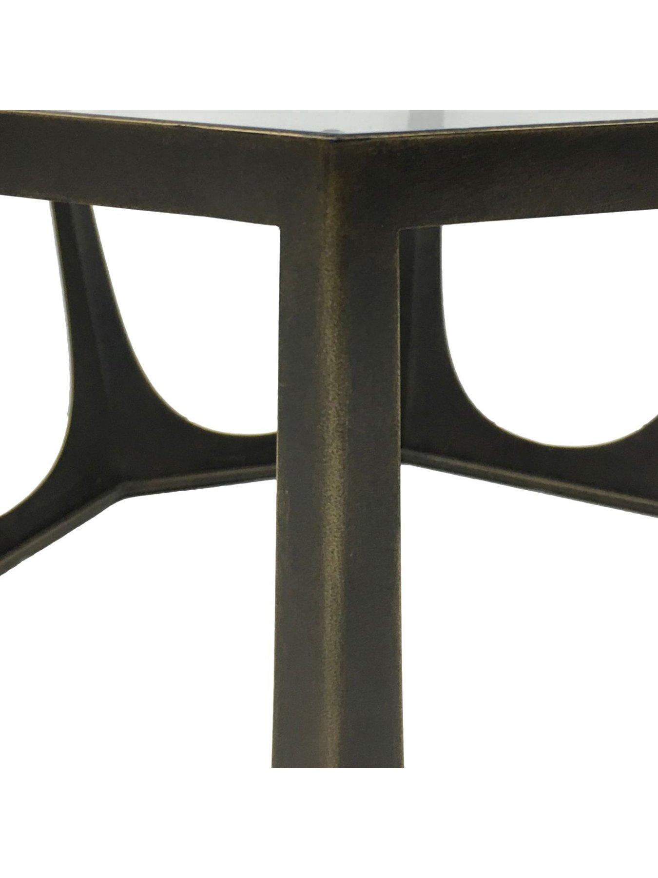 Image 4 of 5 of Libra Interiors Catalan Bronze Gilded Coffee Table