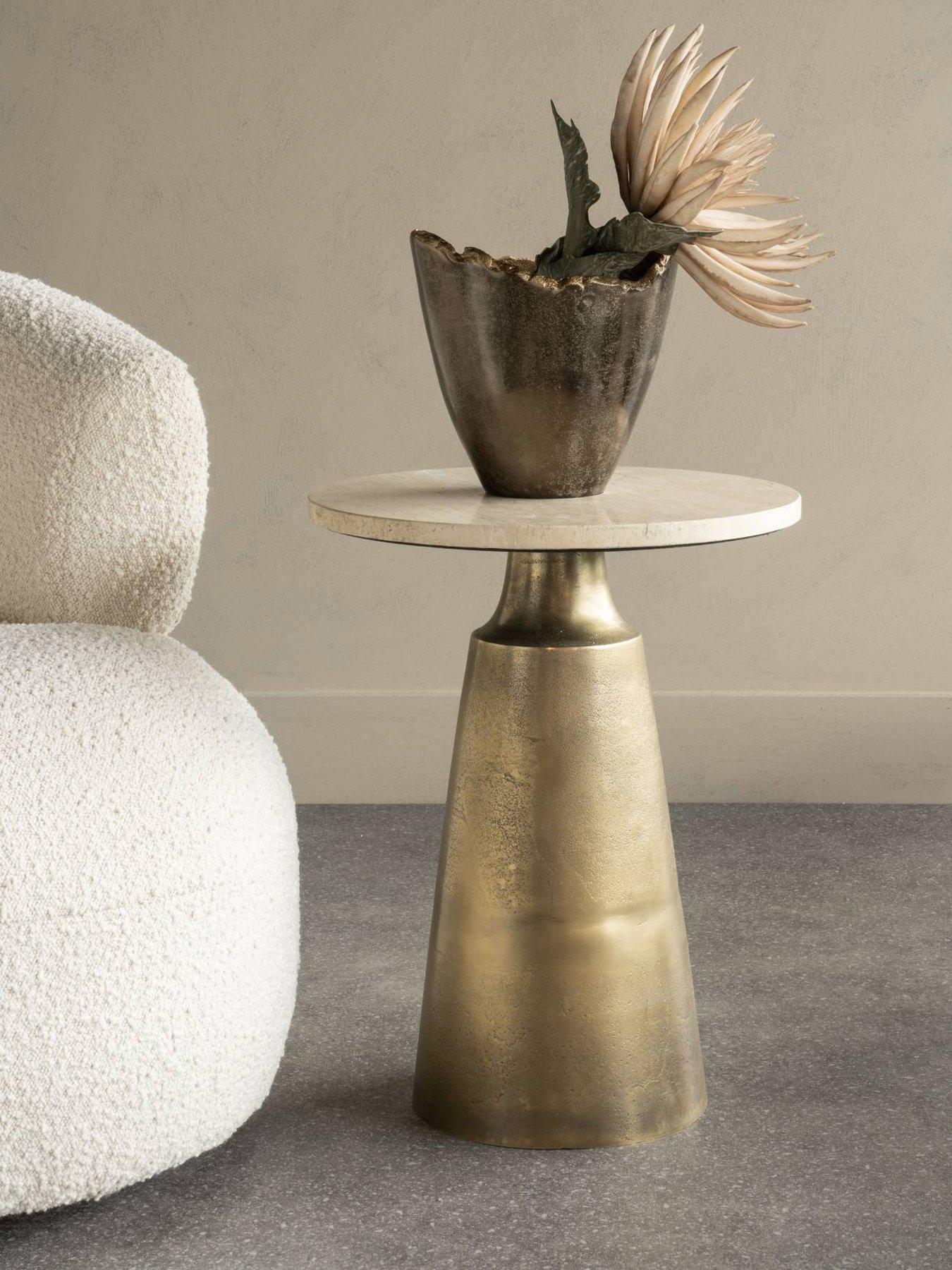 libra-interiors-clifton-antique-brass-travertine-side-tablefront