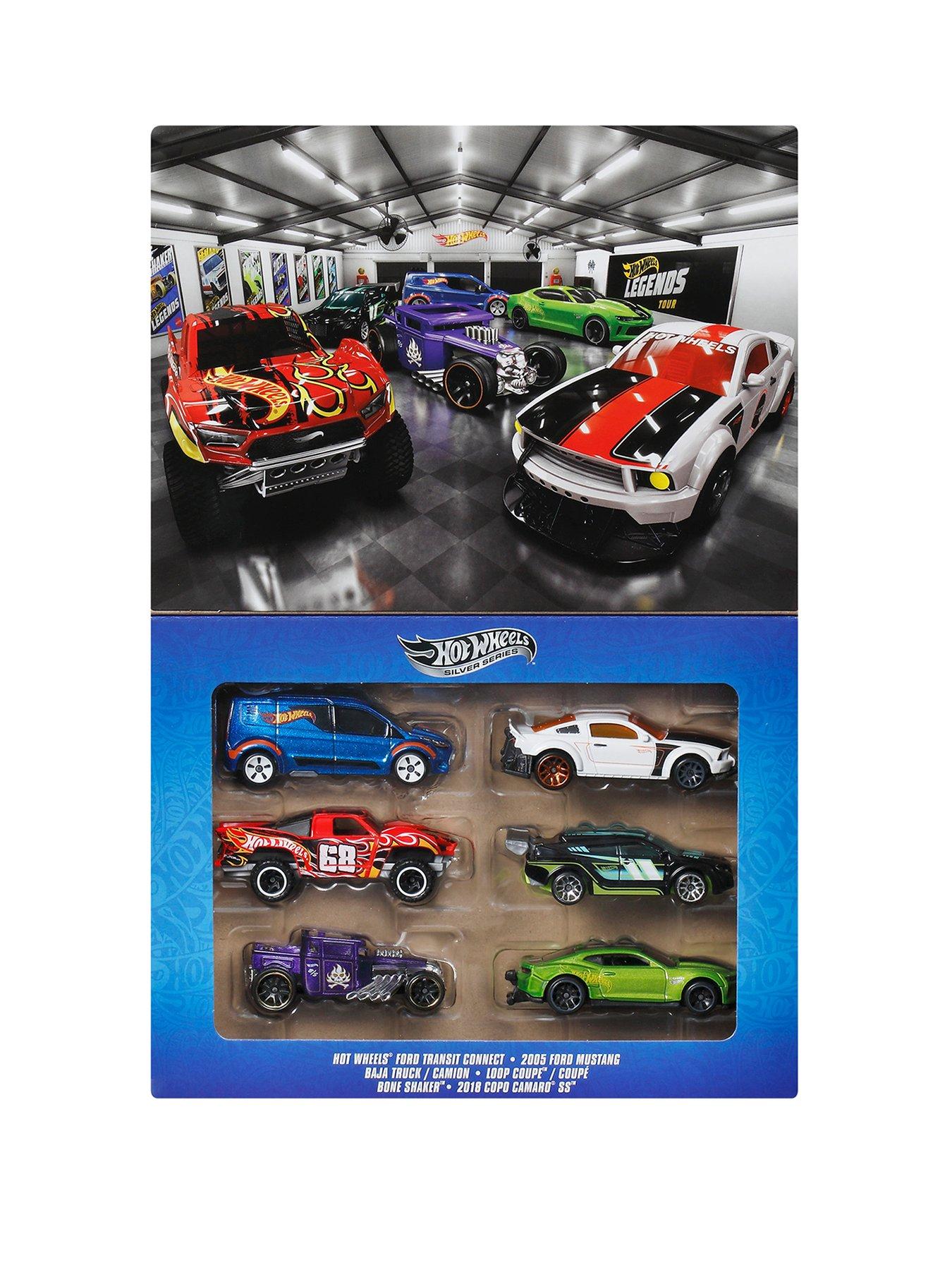 Image 1 of 7 of Hot Wheels Hot Wheels 1:64 Scale Die-Cast Toy Cars &amp; Trucks, Set of 6 HW Legends Vehicles (Styles May Vary) [Walmart Exclusive]