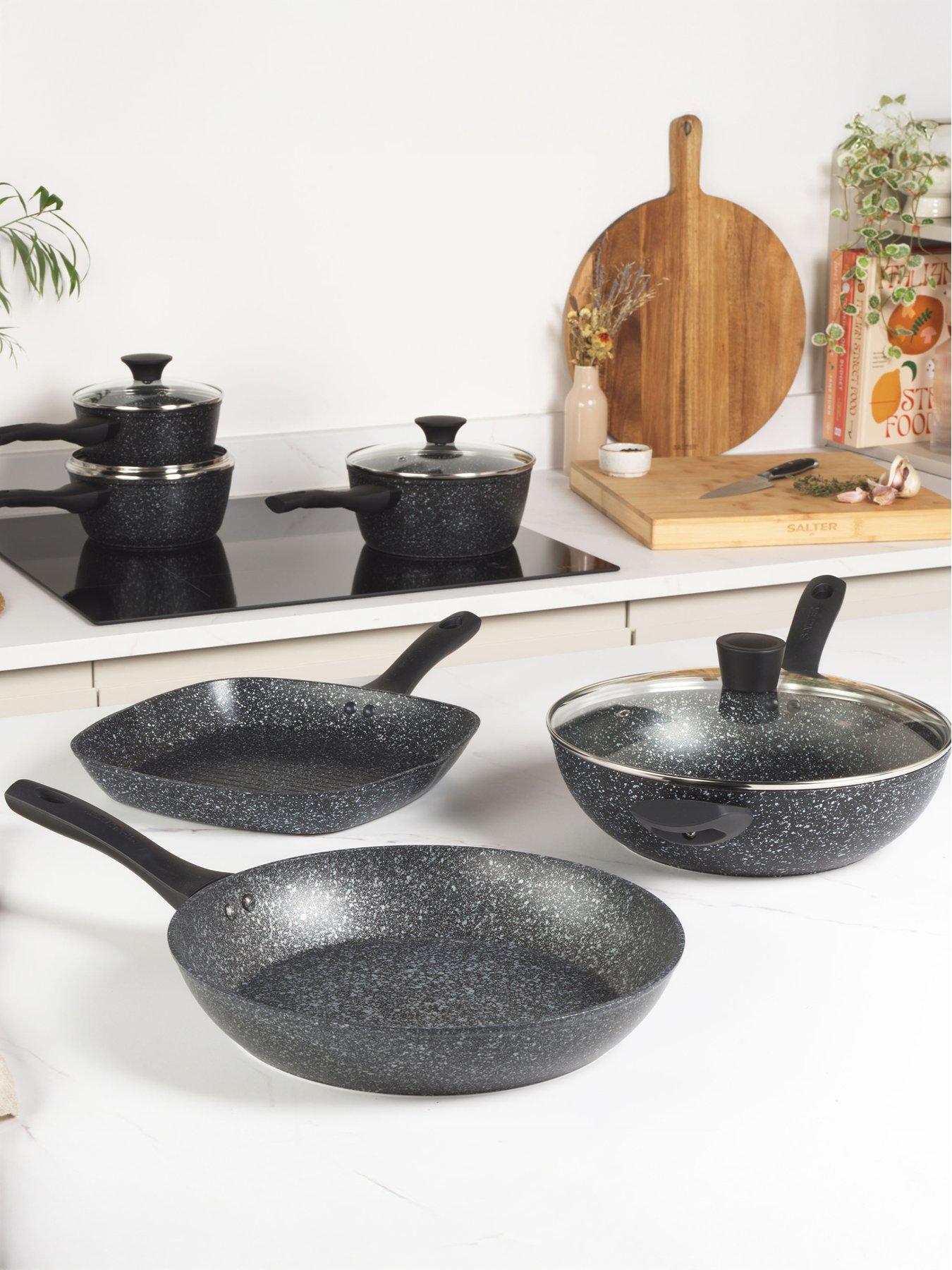 Salter Salter Megastone 3pc Pan Set - Silver