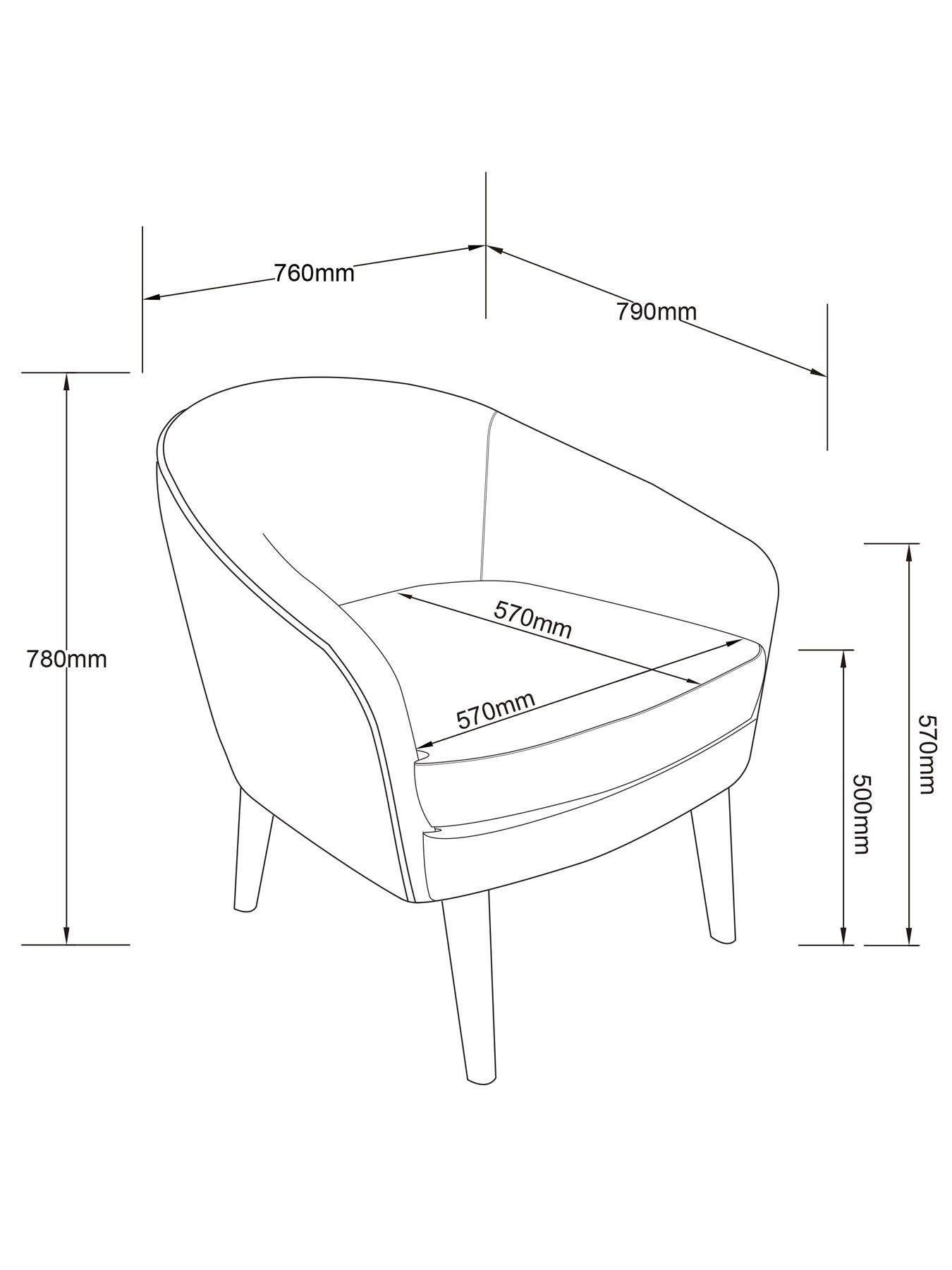 Image 6 of 7 of The Very Collection Everett Accent Chair - FSC&reg; Certified