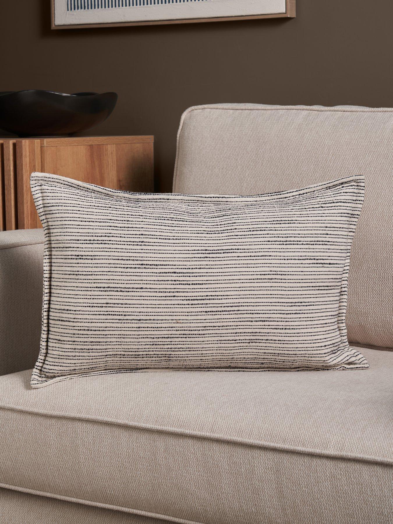 Image 1 of 5 of The Very Collection Zen Pinstripe Bolster Cushion