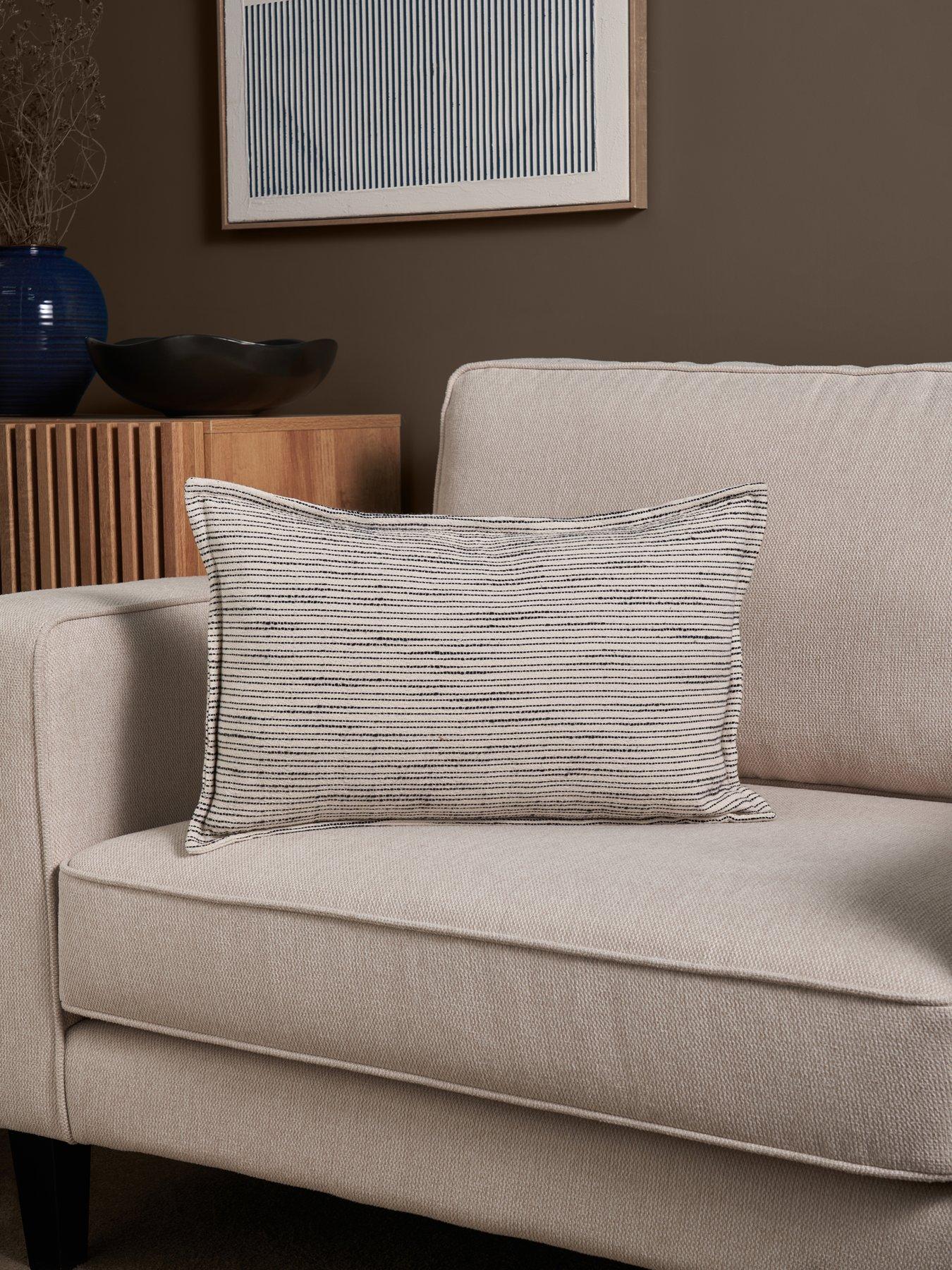 Image 3 of 5 of The Very Collection Zen Pinstripe Bolster Cushion