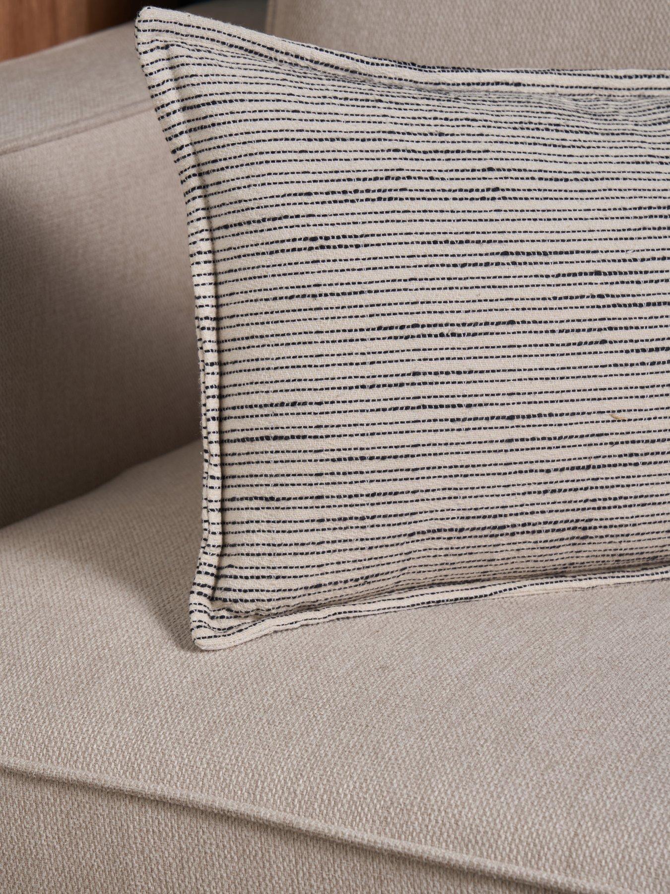 Image 4 of 5 of The Very Collection Zen Pinstripe Bolster Cushion