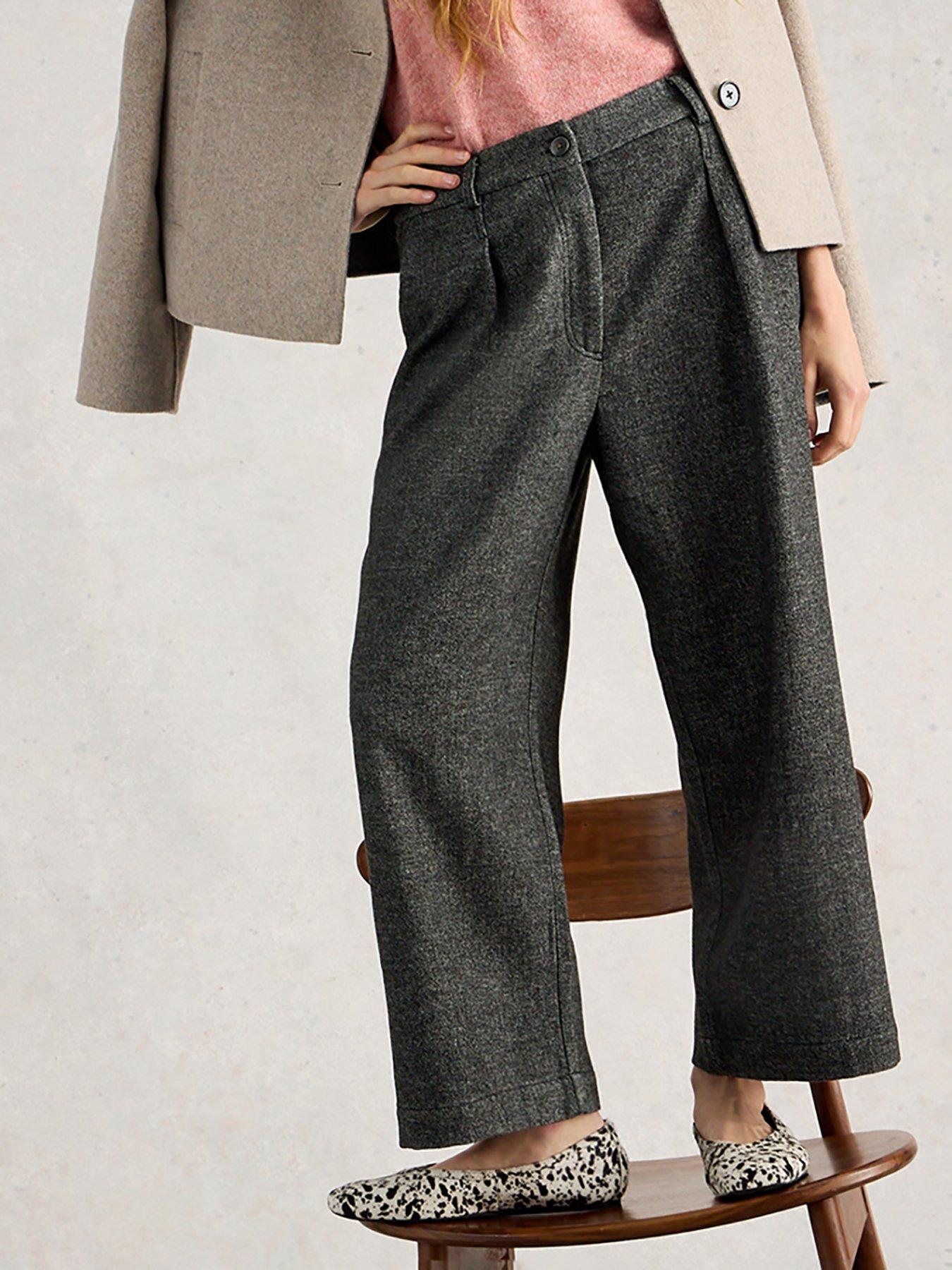 White Stuff Belle Tweedy Wide Leg Crop