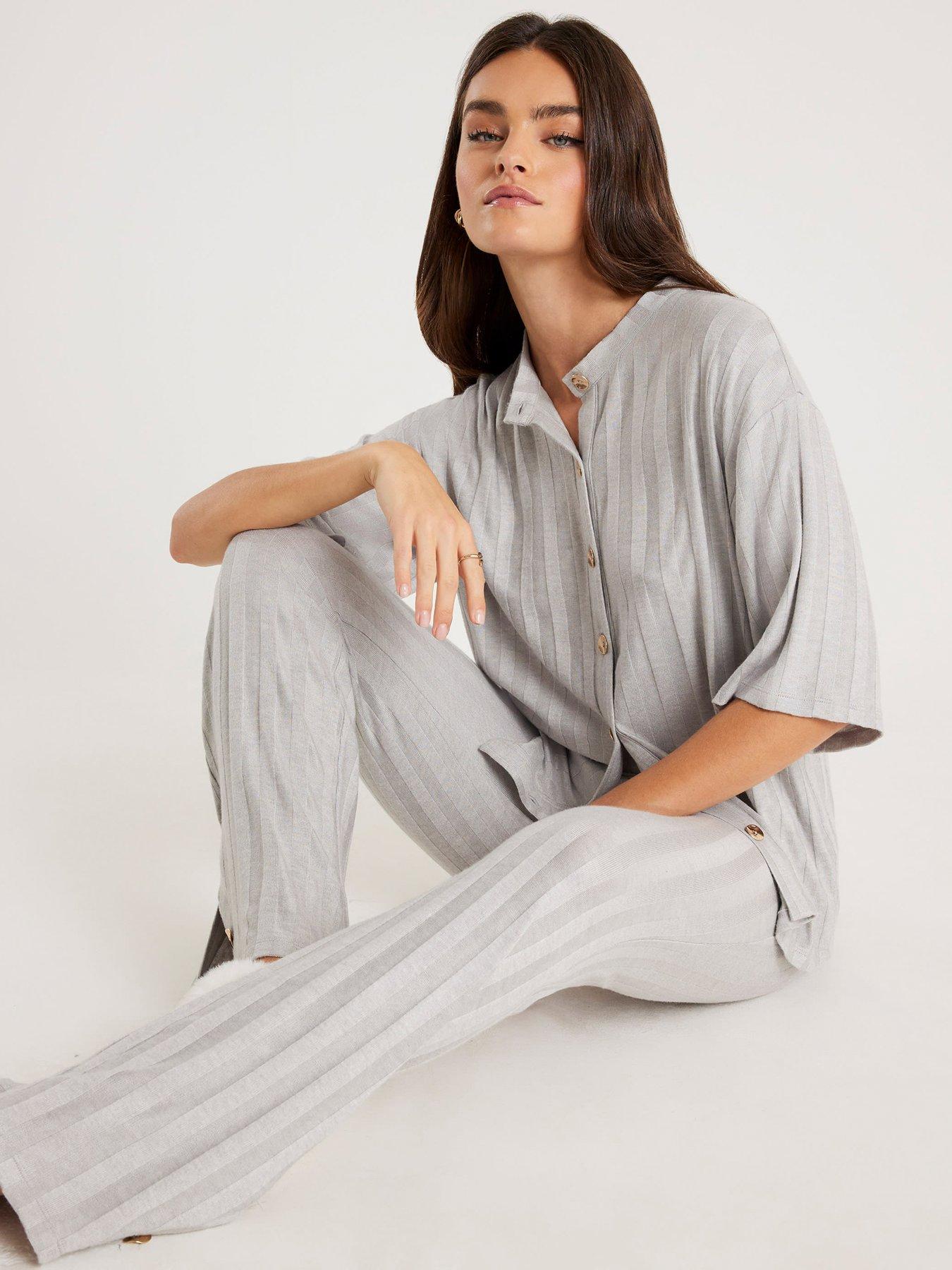 river-island-wide-rib-button-detail-set-grey